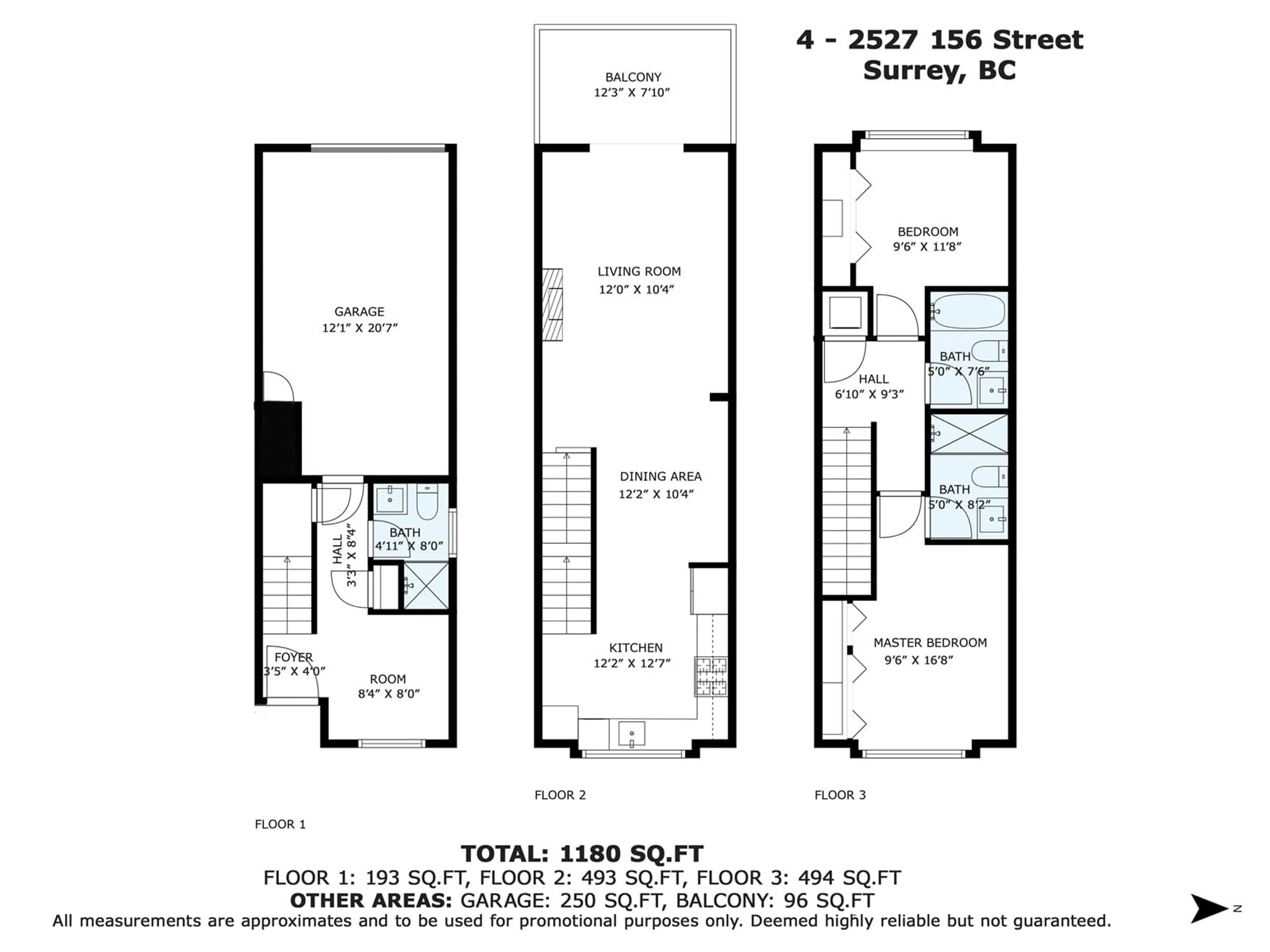 Floor plan for 4 - 2525 156, Surrey British Columbia V3V7P2