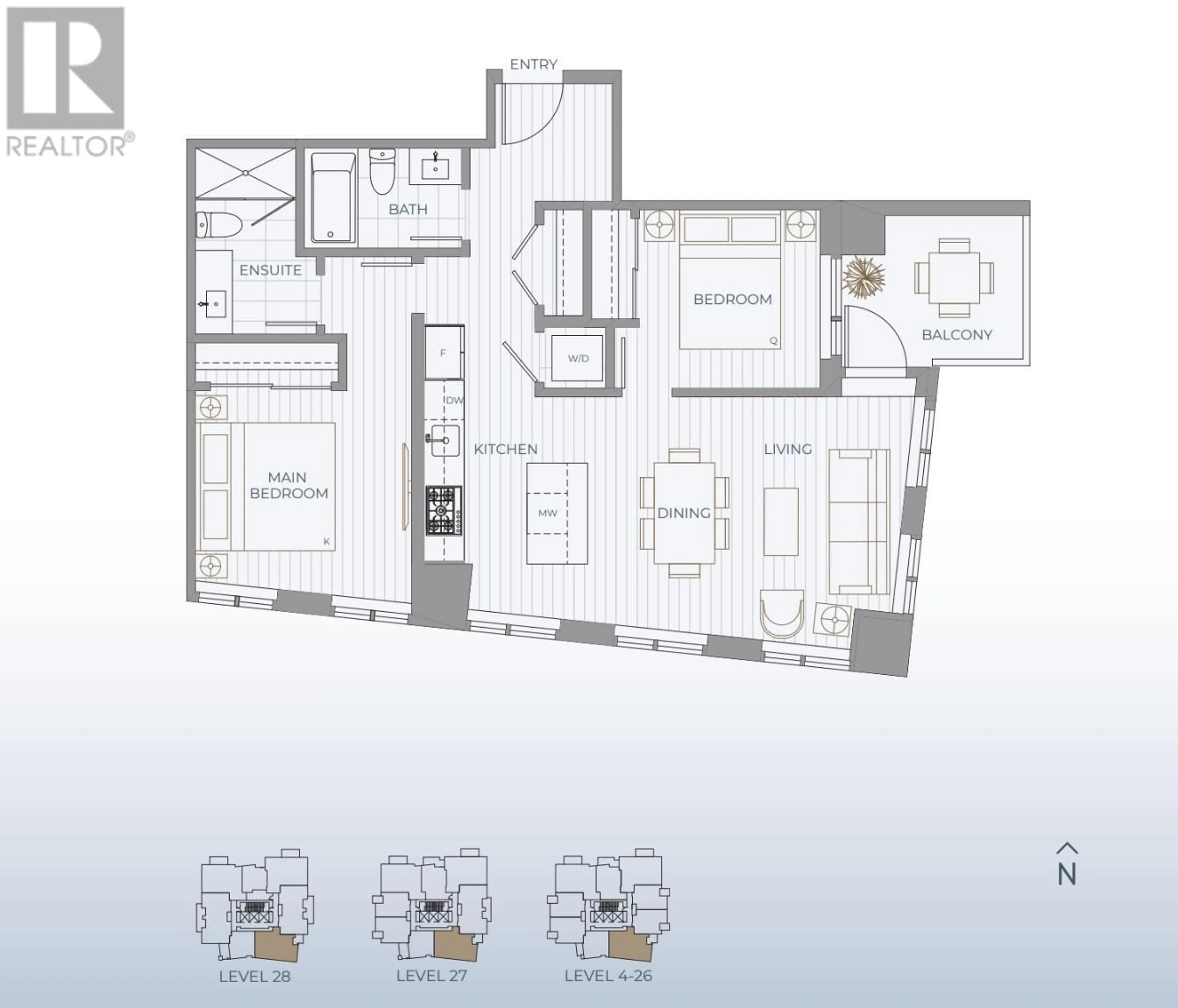 Floor plan for 1405 - 5685 HALLEY AVENUE, Burnaby British Columbia V5H2P8