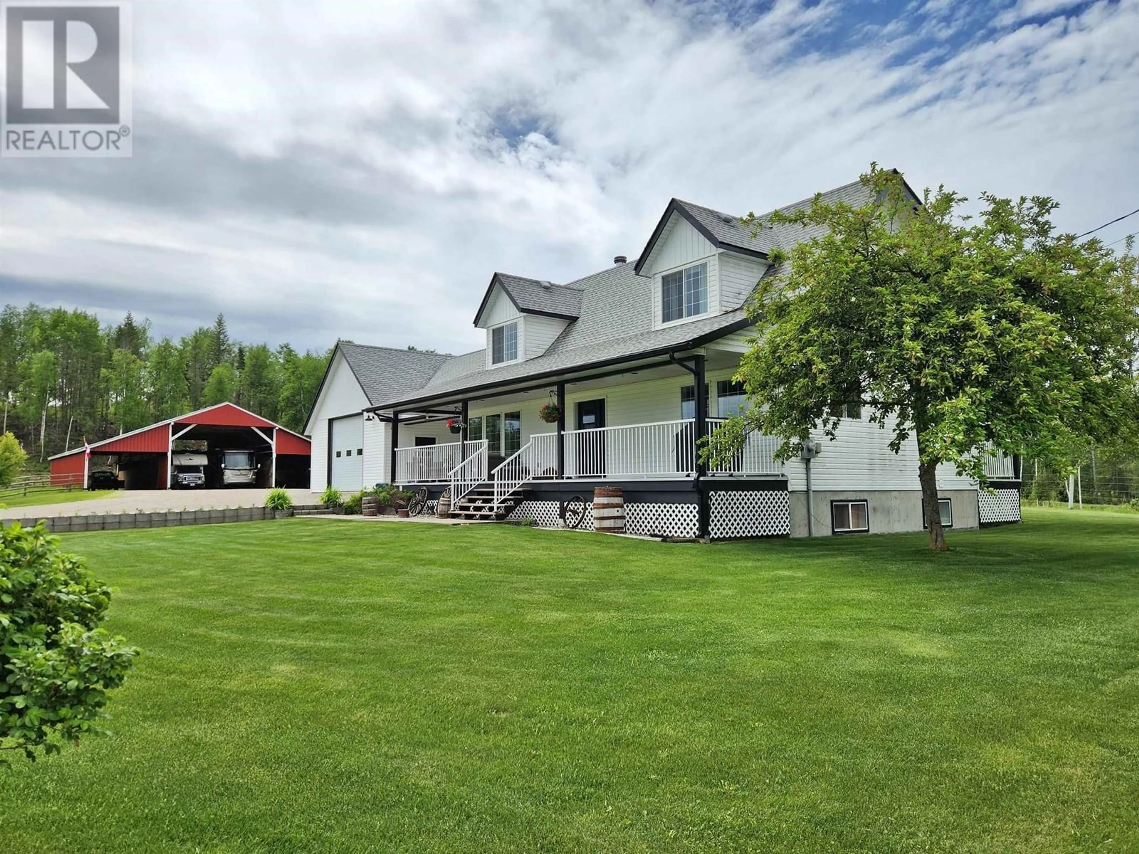 A pic from outside/outdoor area/front of a property/back of a property/a pic from drone, mountain view for 2312 WEST FRASER ROAD, Quesnel British Columbia V2J6K1