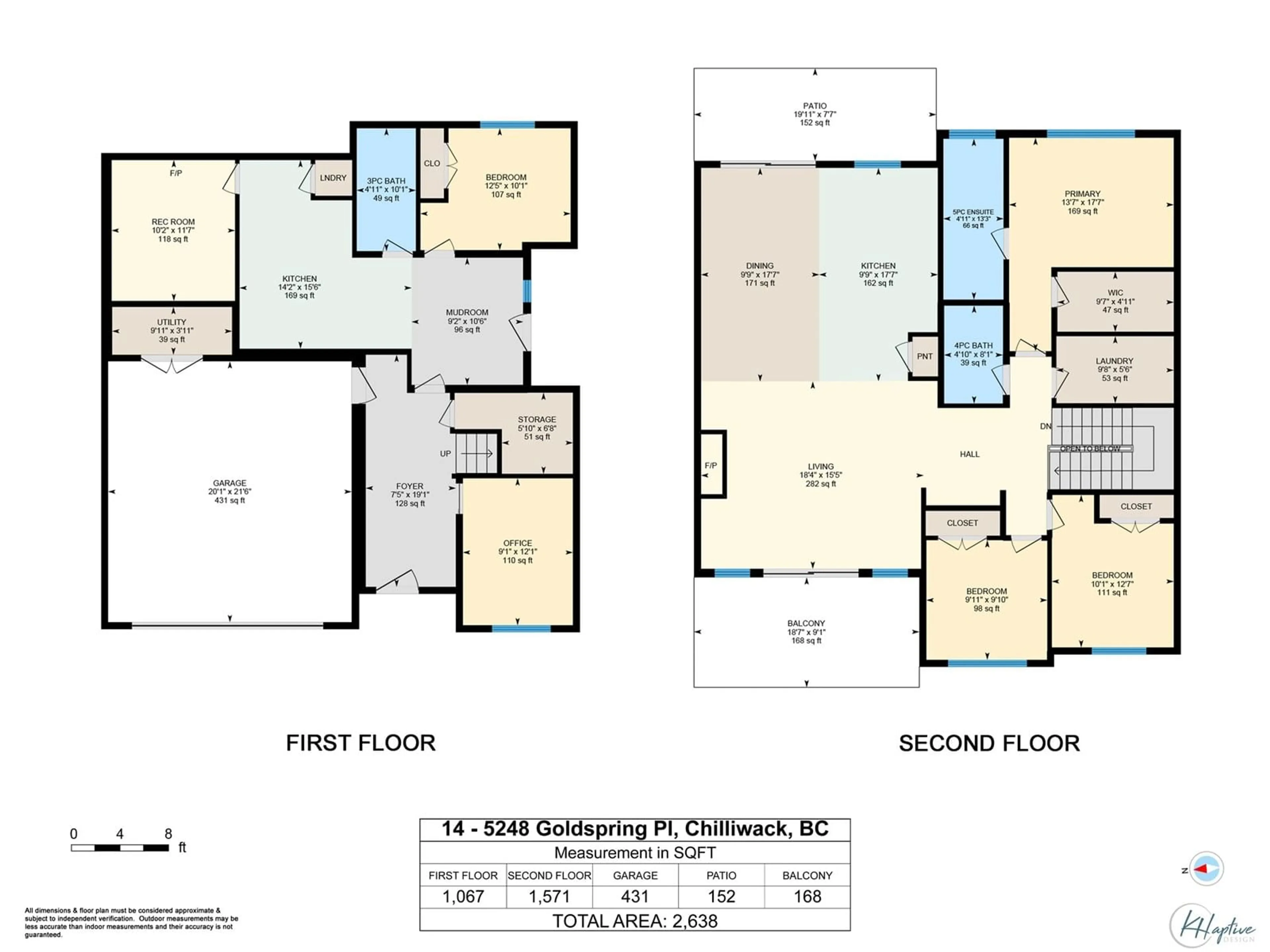 Floor plan for 14 - 5248 GOLDSPRING PLACE, Chilliwack British Columbia V2R5S5