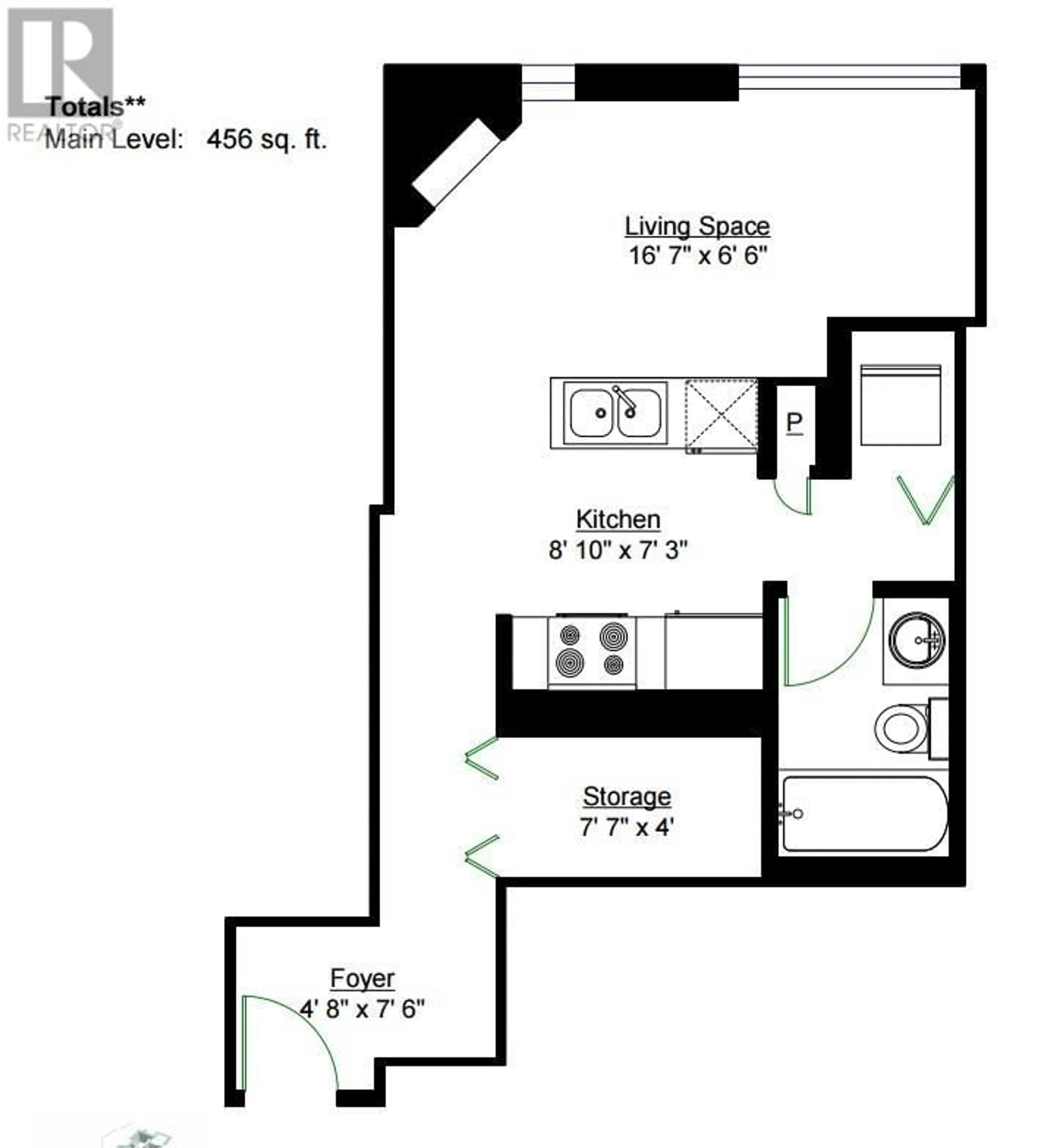 Floor plan for 305 - 1068 HORNBY STREET, Vancouver British Columbia V6Z2Y7
