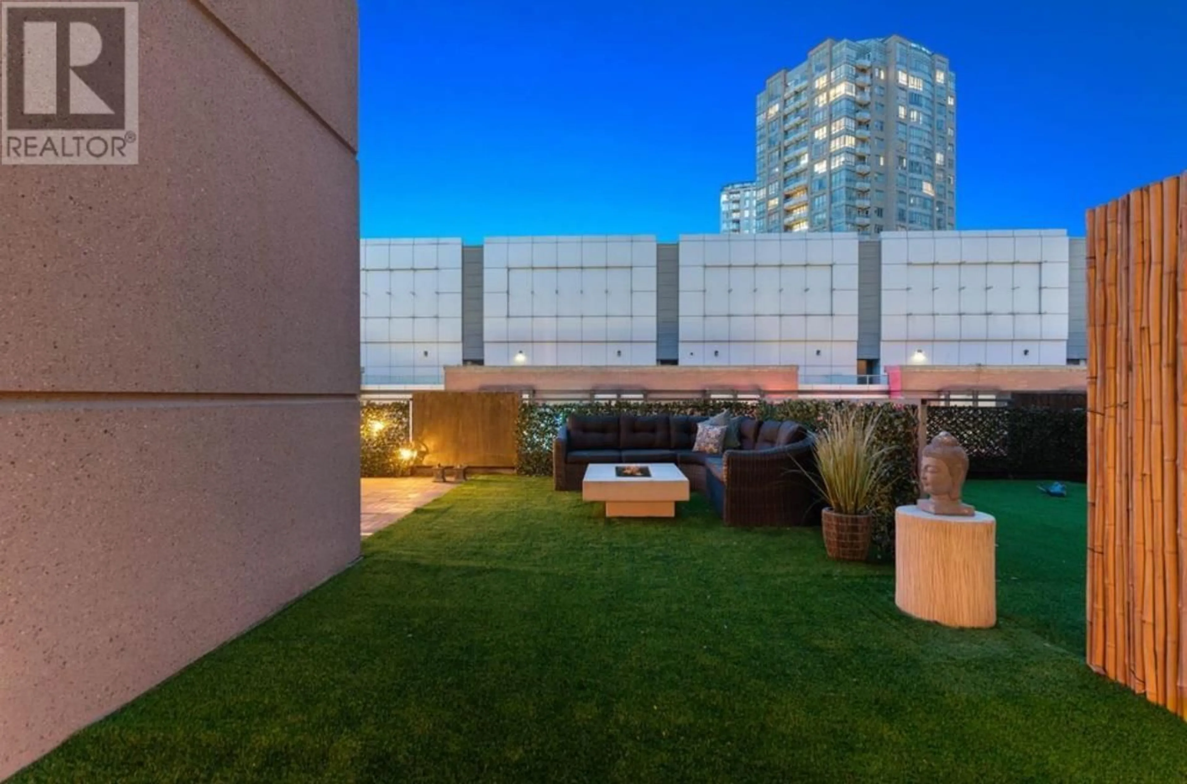 Patio, city buildings view from balcony for 312 - 555 ABBOTT STREET STREET, Vancouver British Columbia V6B6B8