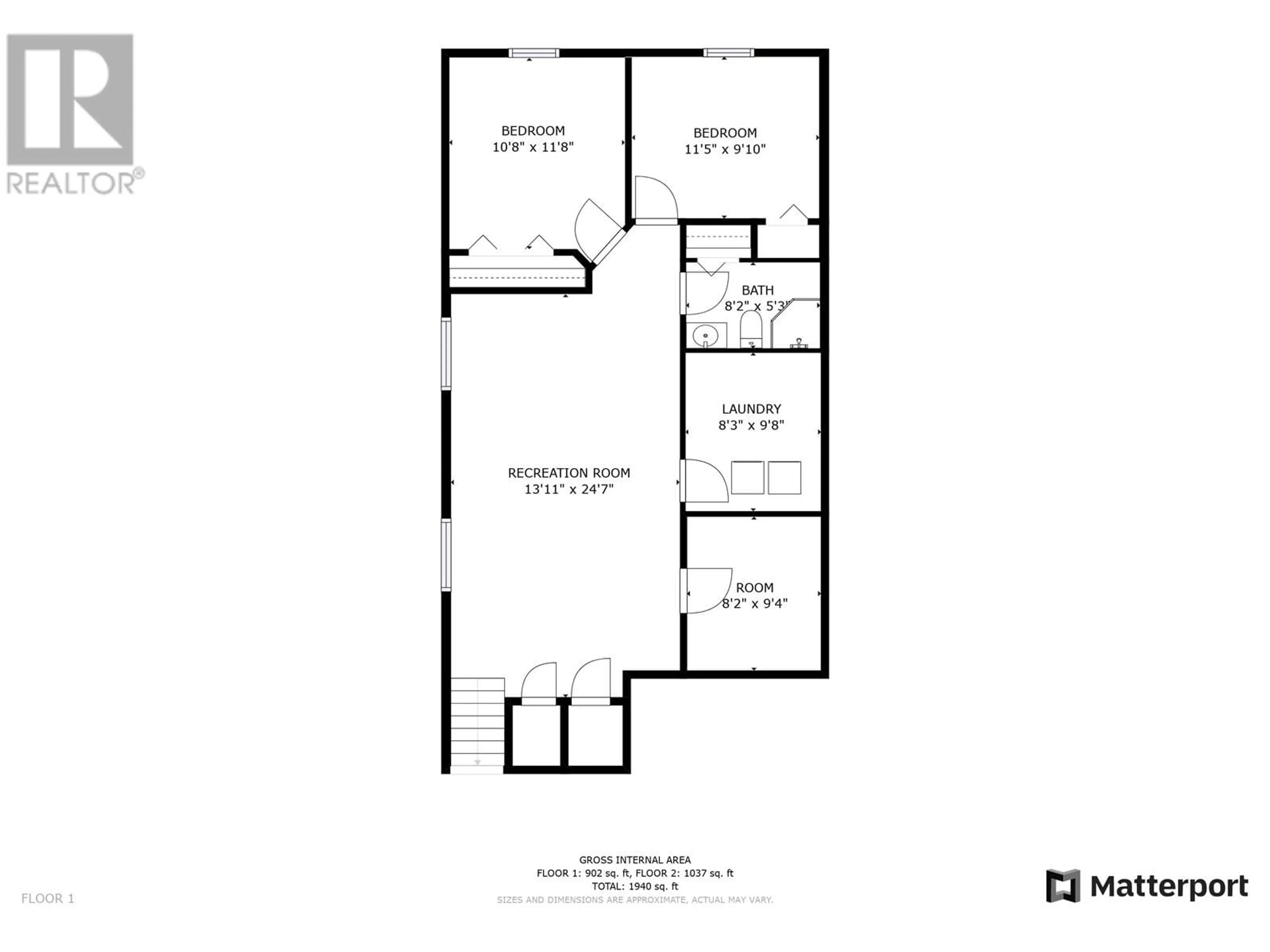 Floor plan for 9922 117 AVENUE, Fort St. John British Columbia V1J0E9