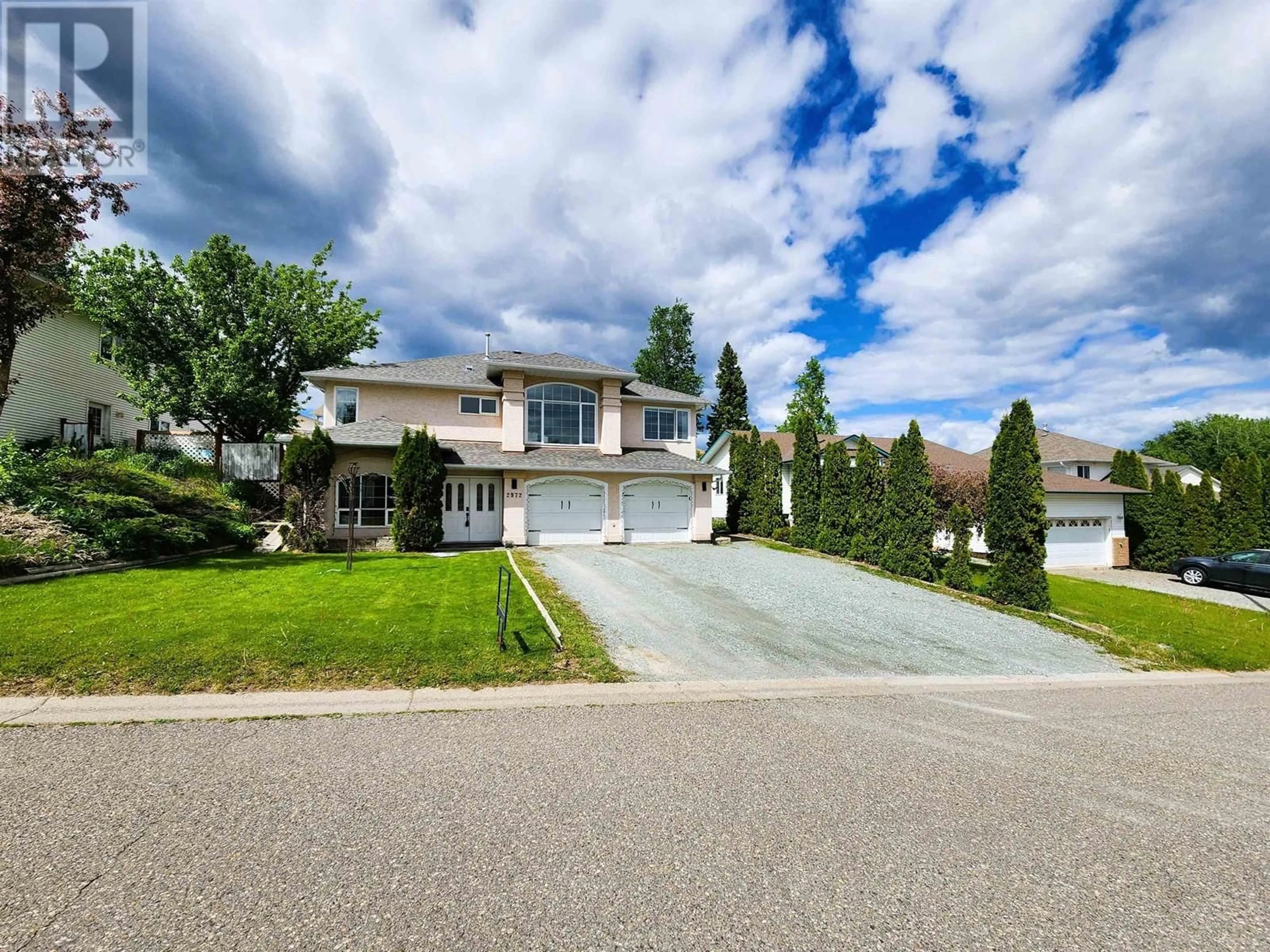 A pic from outside/outdoor area/front of a property/back of a property/a pic from drone, street for 2972 SULLIVAN CRESCENT, Prince George British Columbia V2N5H6