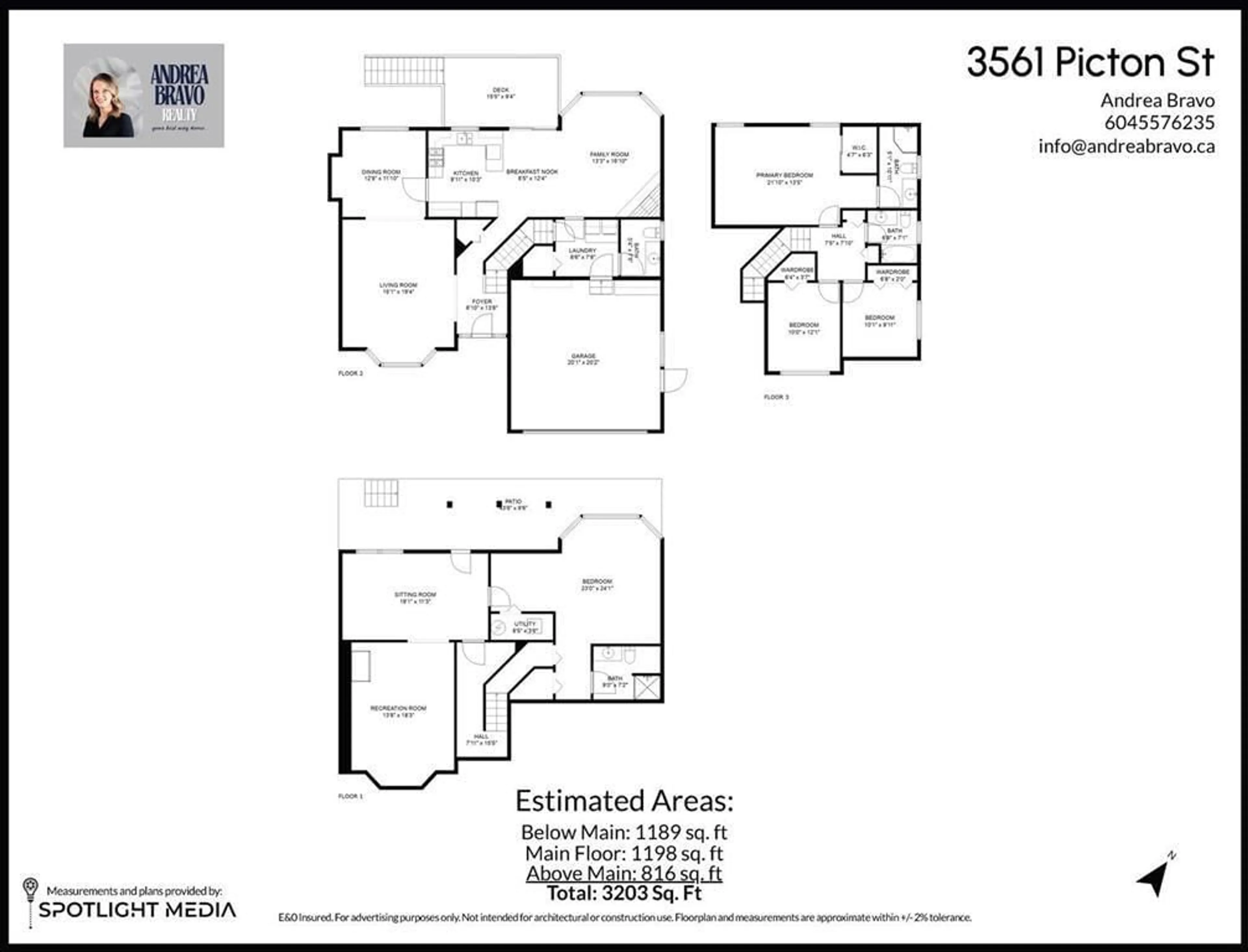 Floor plan for 3561 PICTON, Abbotsford British Columbia V2S7H6