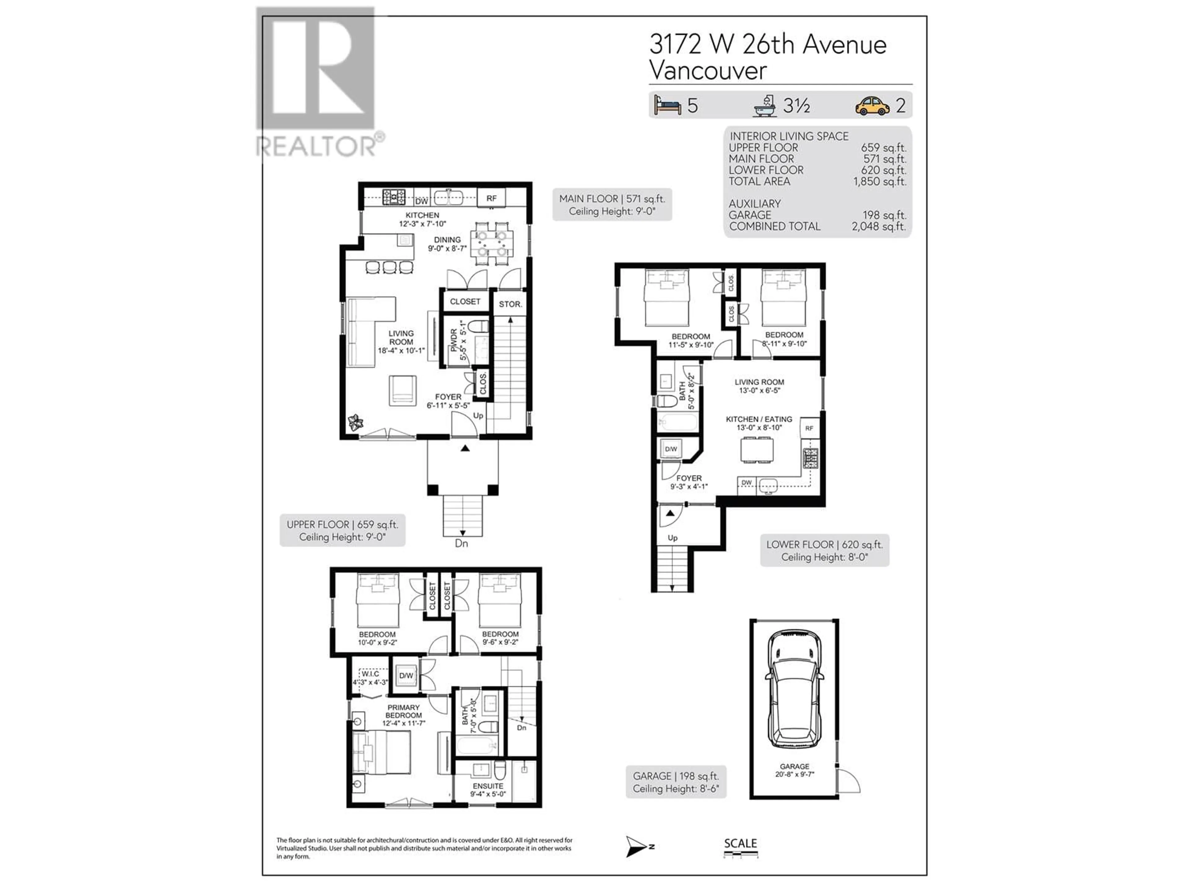 Floor plan for 3172 26TH AVENUE, Vancouver British Columbia V6L1V8