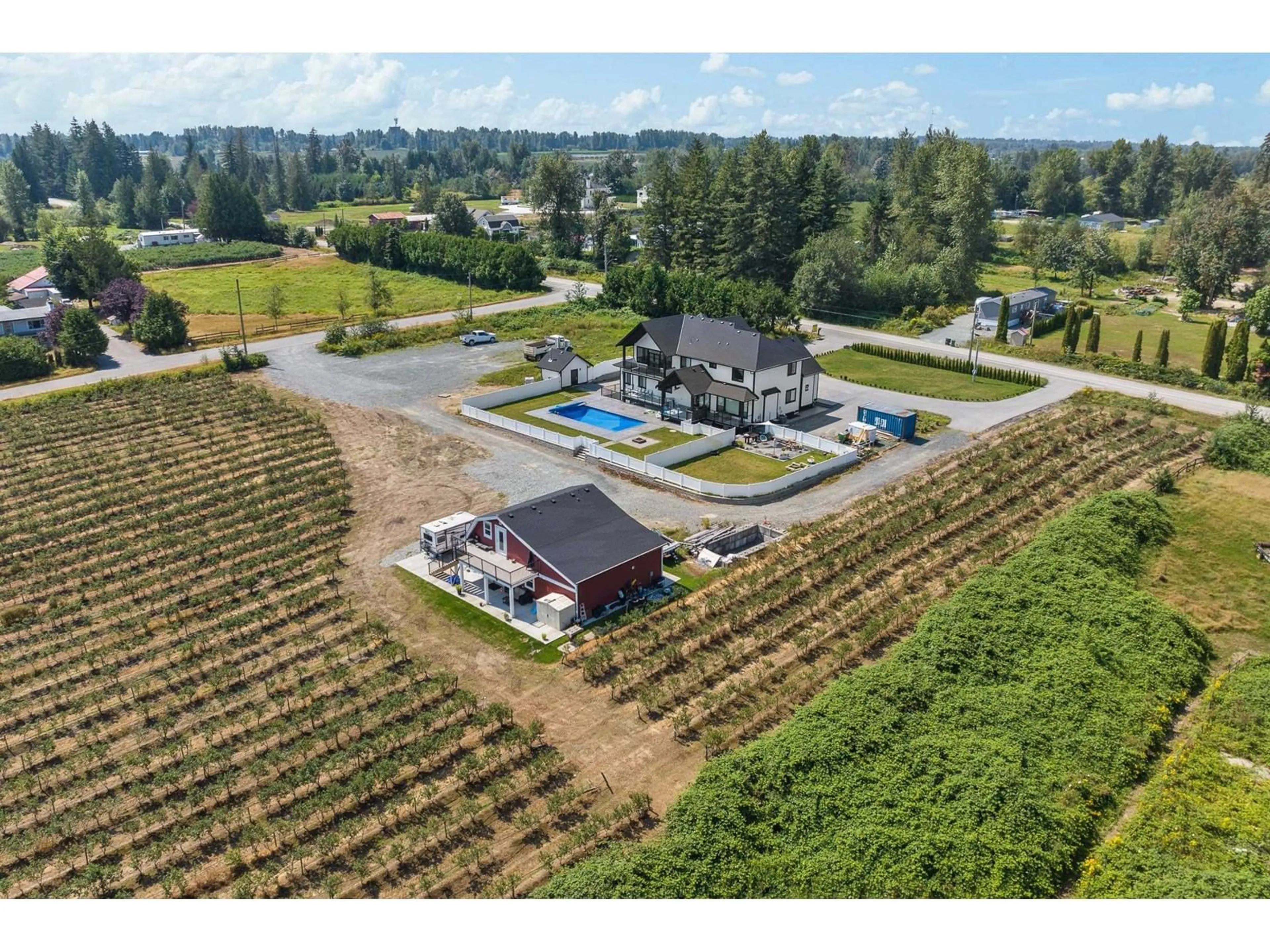 A pic from outside/outdoor area/front of a property/back of a property/a pic from drone, unknown for 4296 LEFEUVRE, Abbotsford British Columbia V4X1N8