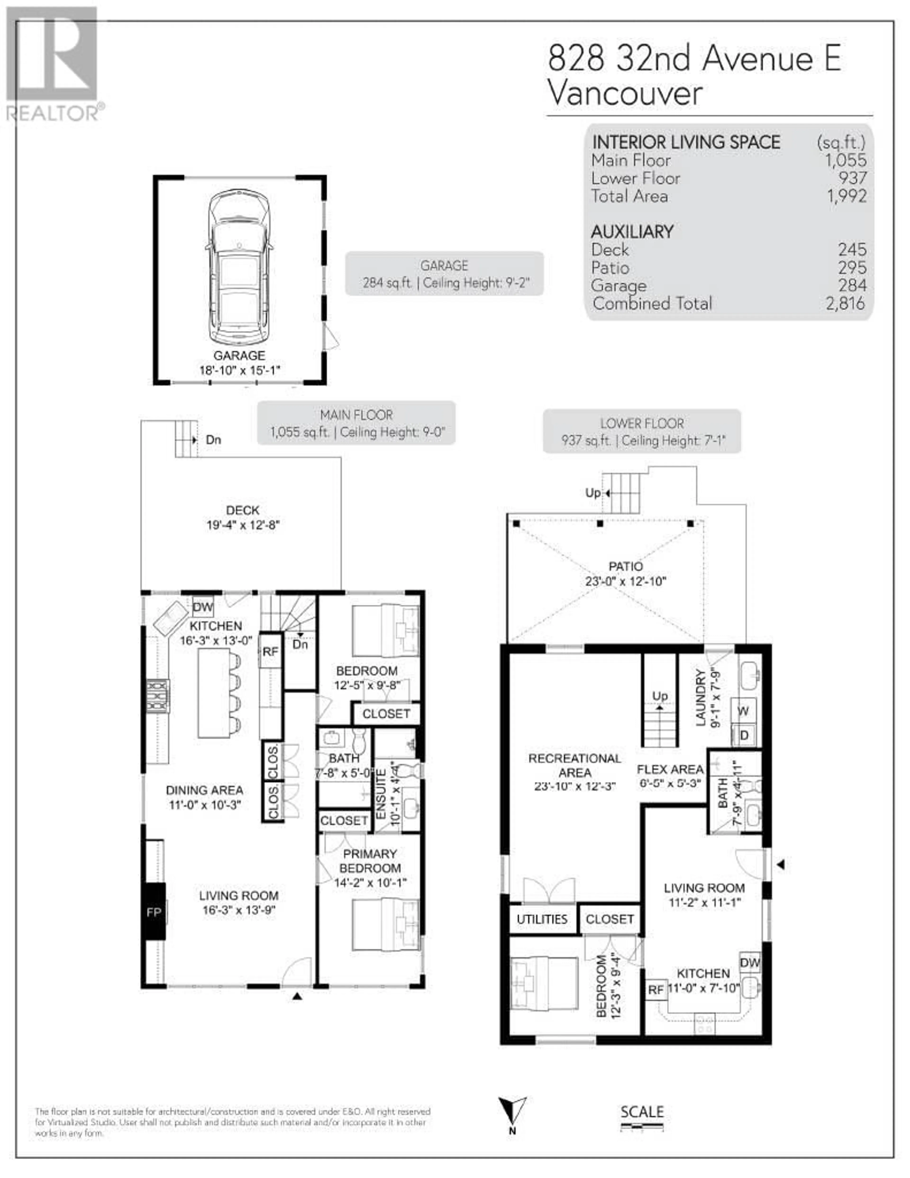 Floor plan for 828 32ND AVENUE, Vancouver British Columbia V5V2Y8