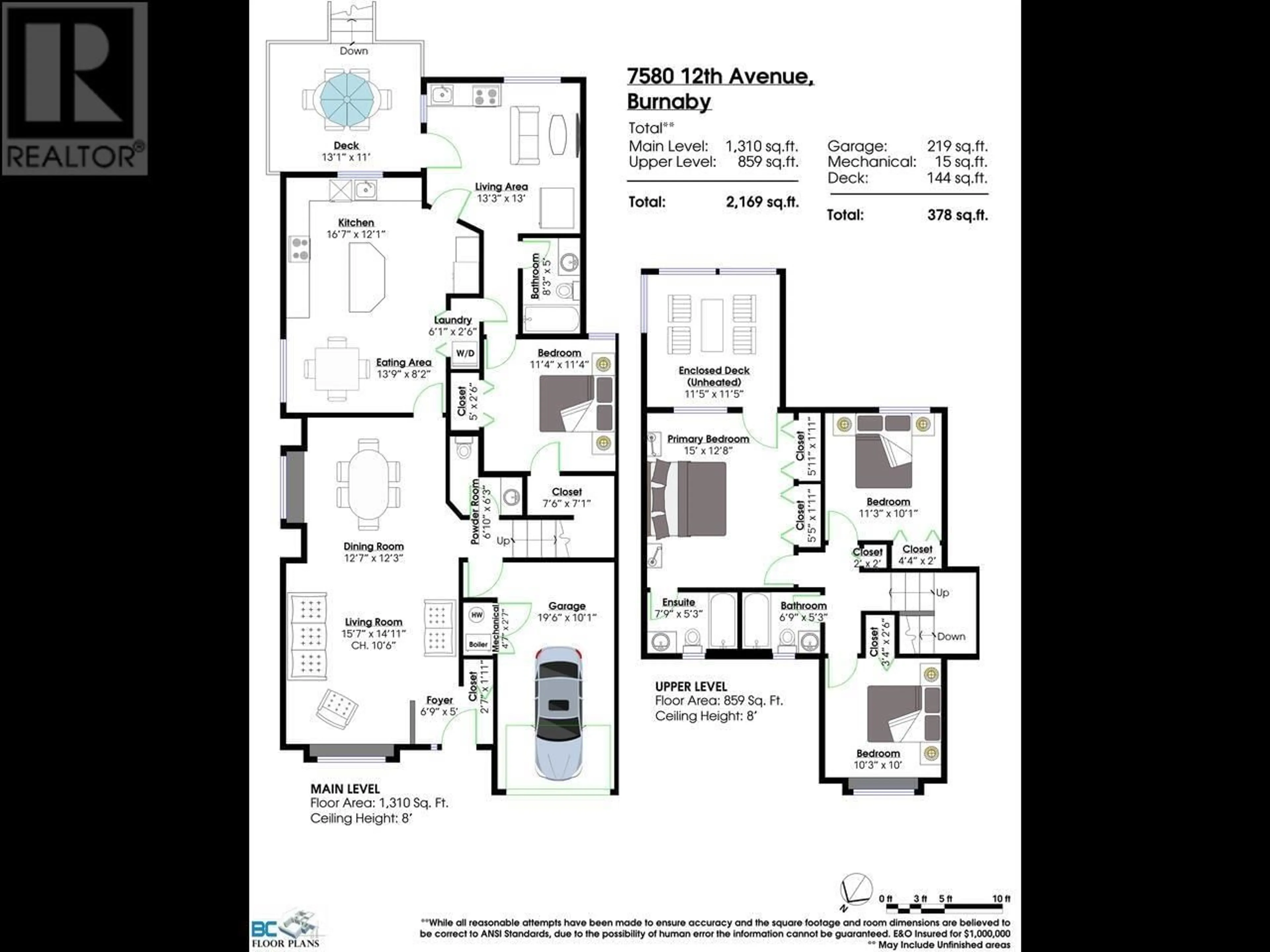 Floor plan for 7580 12TH AVENUE, Burnaby British Columbia V3N2K1