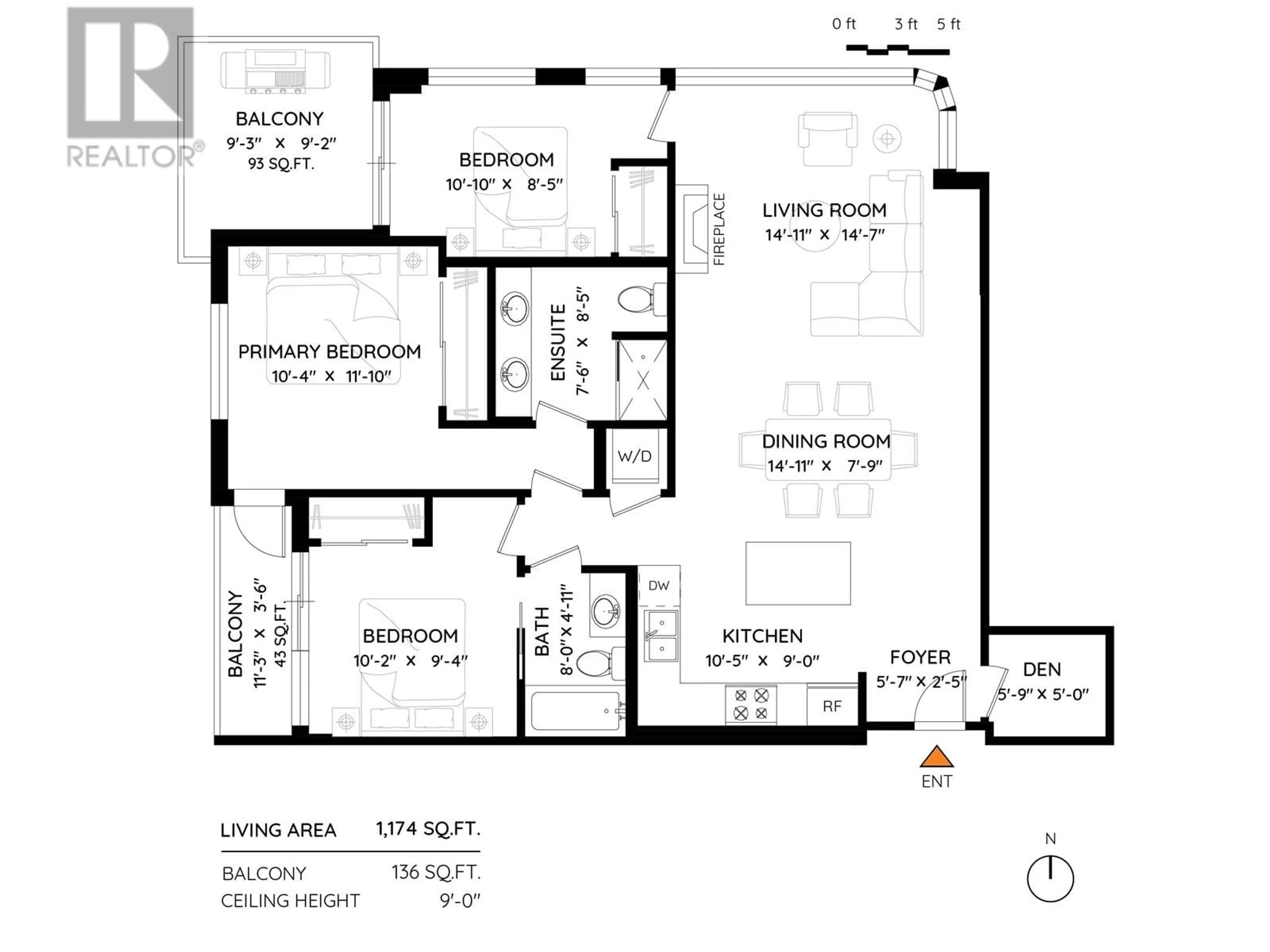 Floor plan for 303 - 2828 YEW STREET, Vancouver British Columbia V6K4W5