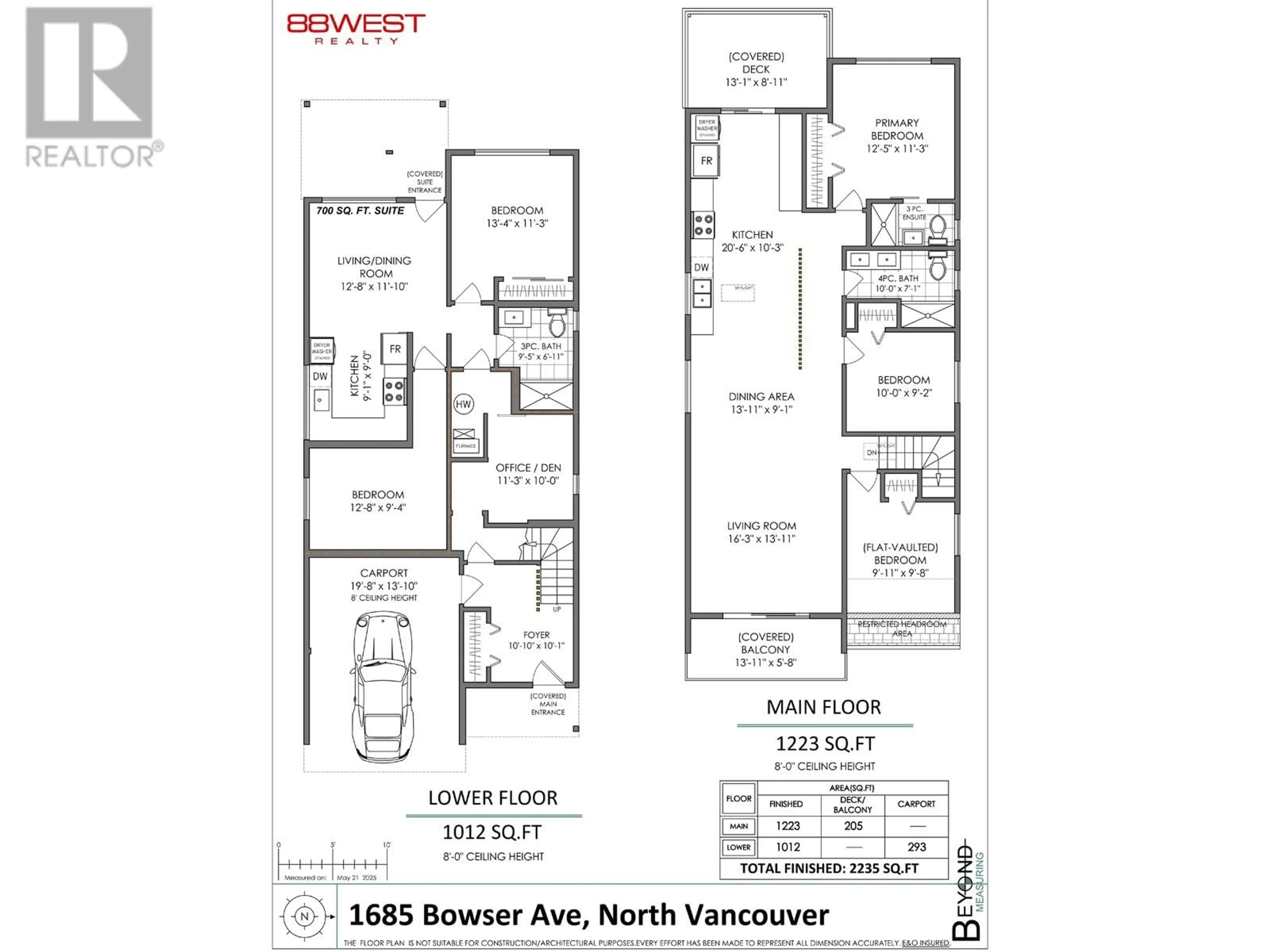 Floor plan for 1685 BOWSER AVENUE, North Vancouver British Columbia V7P2Y6