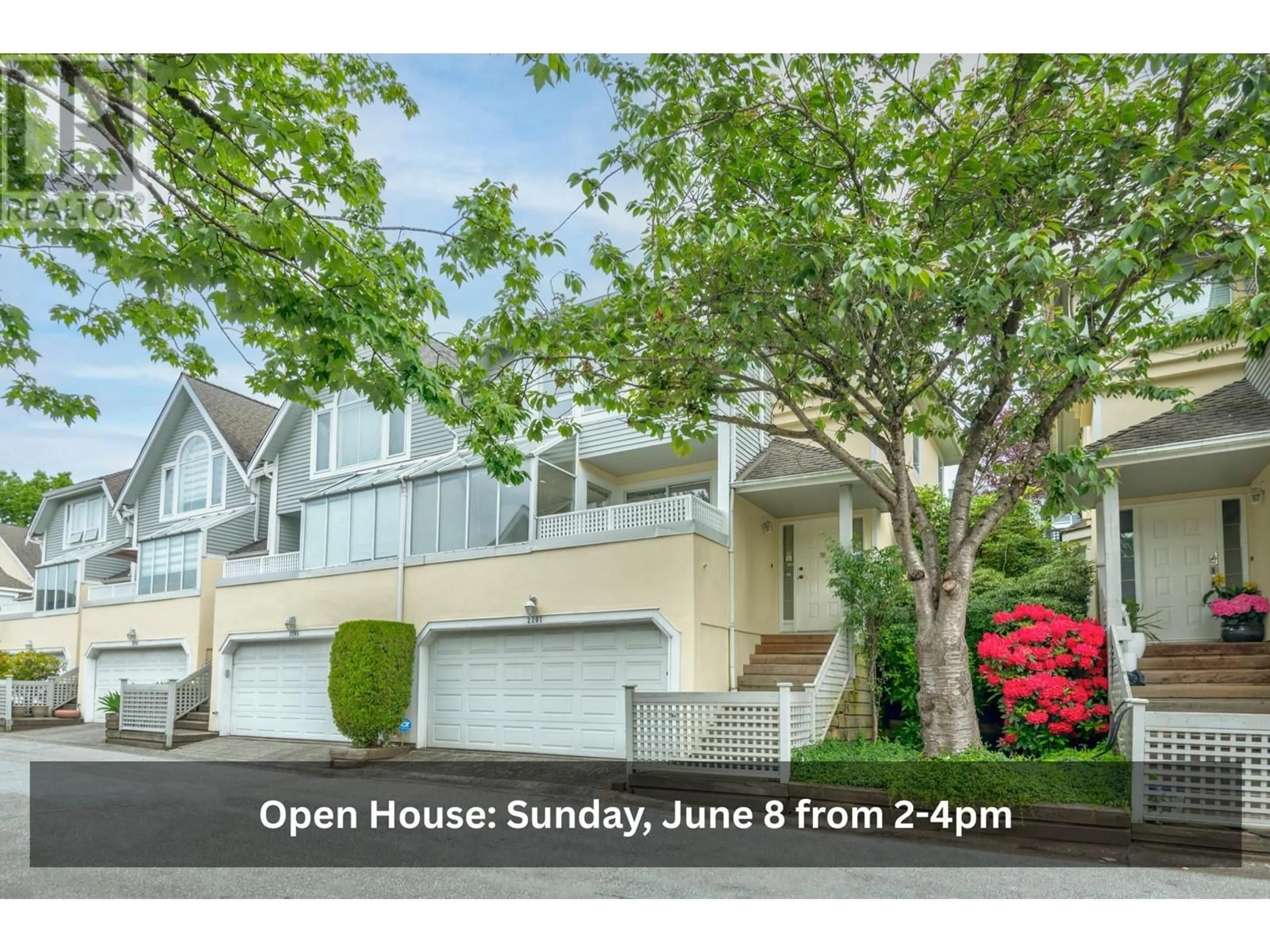 A pic from outside/outdoor area/front of a property/back of a property/a pic from drone, street for 2207 PORTSIDE COURT, Vancouver British Columbia V5P4T9