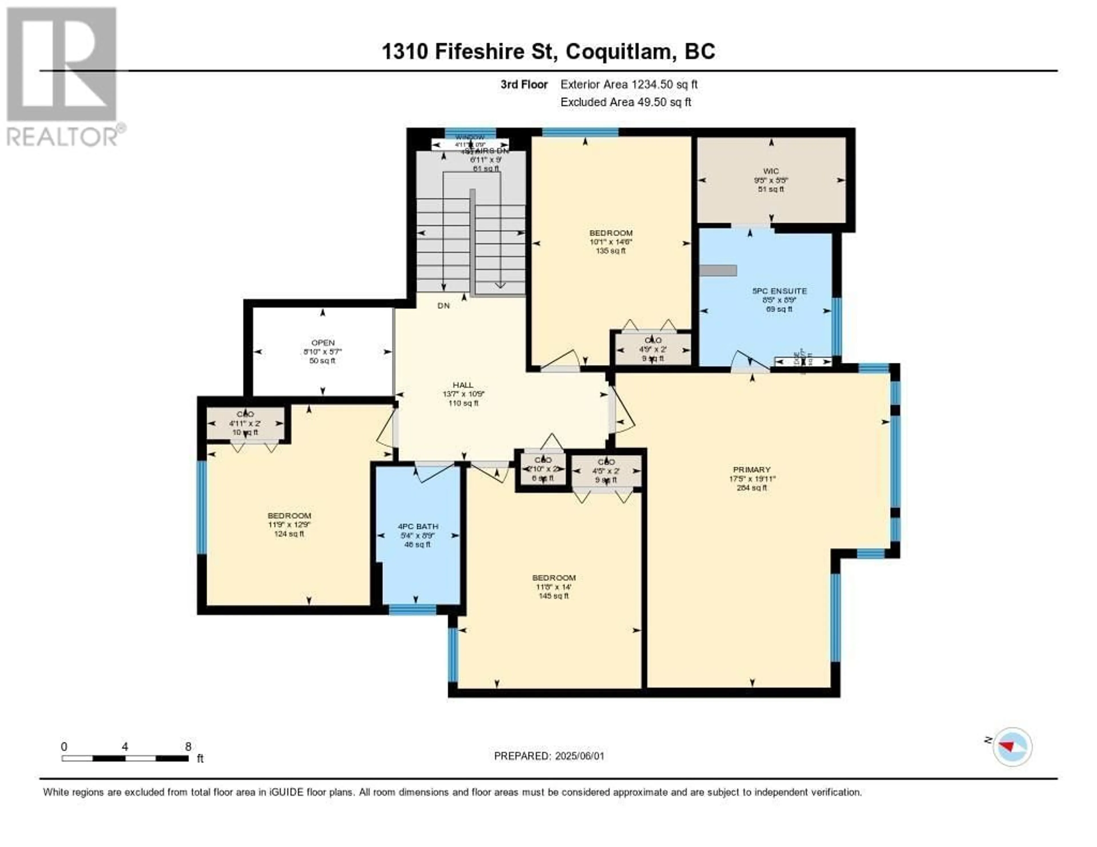 Floor plan for 1310 FIFESHIRE STREET, Coquitlam British Columbia V3E0C8