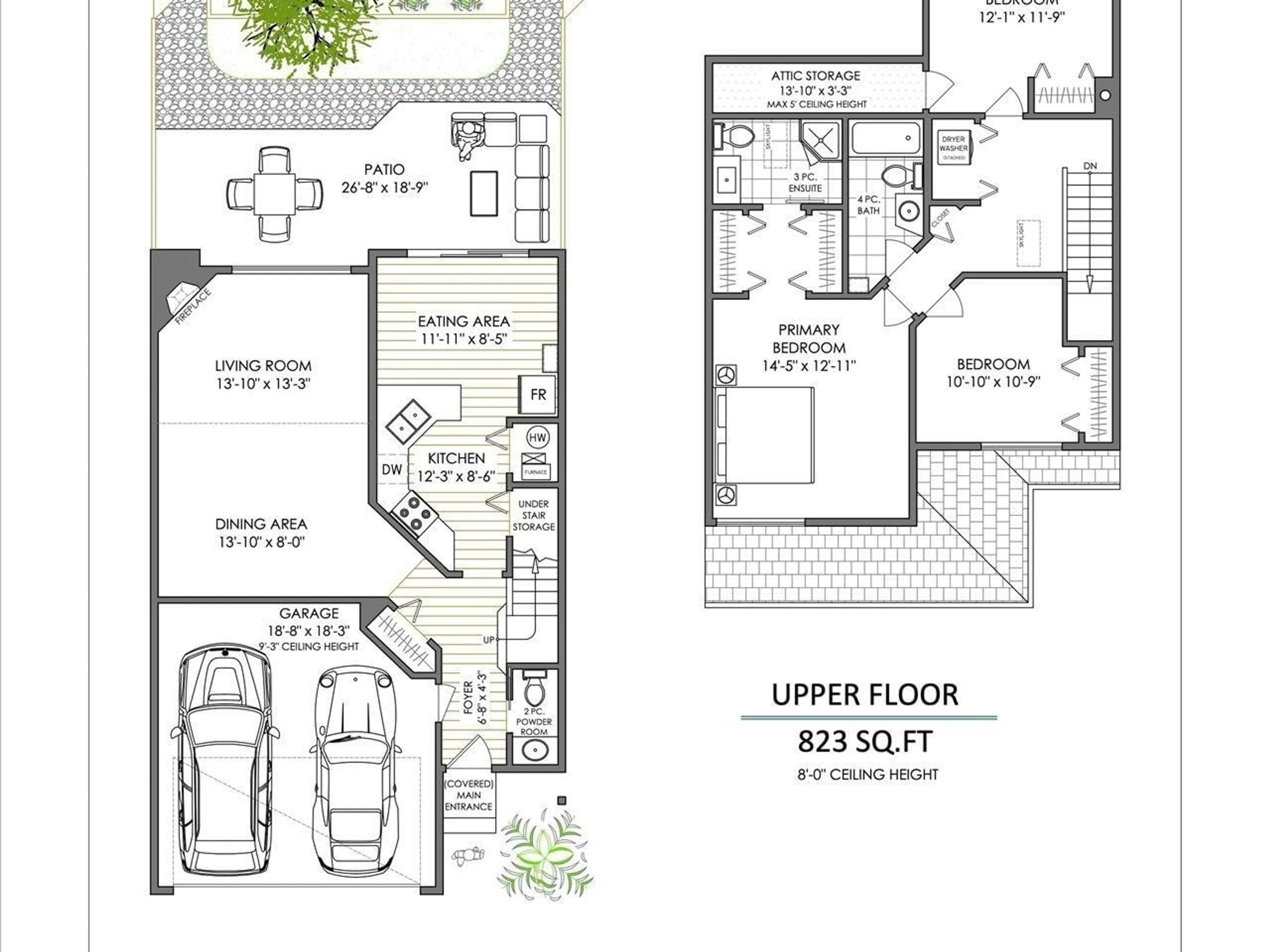 Floor plan for 3 - 8257 121A, Surrey British Columbia V3W3R4