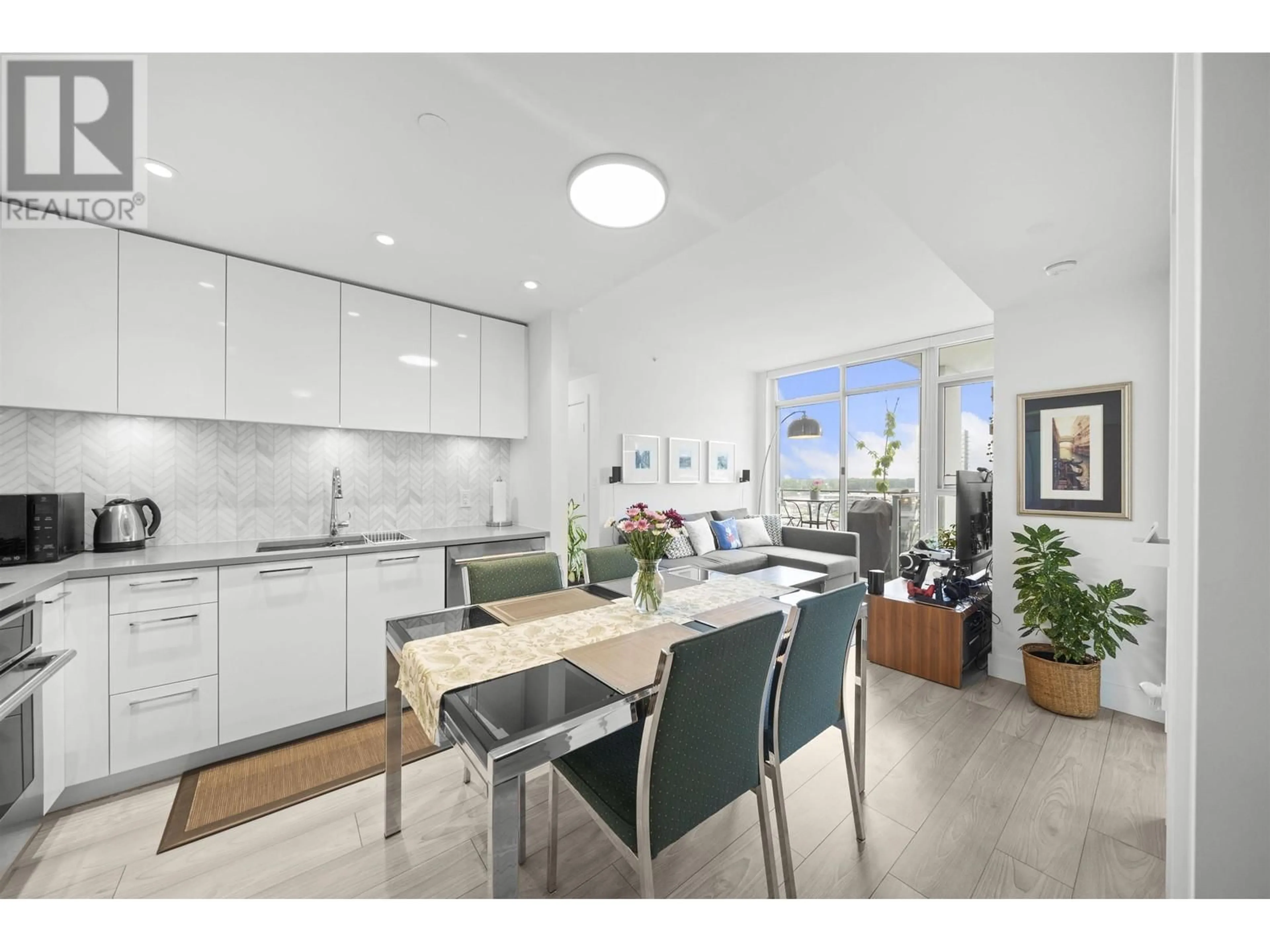 Open concept kitchen, ceramic/tile floor for 1205 - 8570 RIVERGRASS DRIVE, Vancouver British Columbia V5S0H4