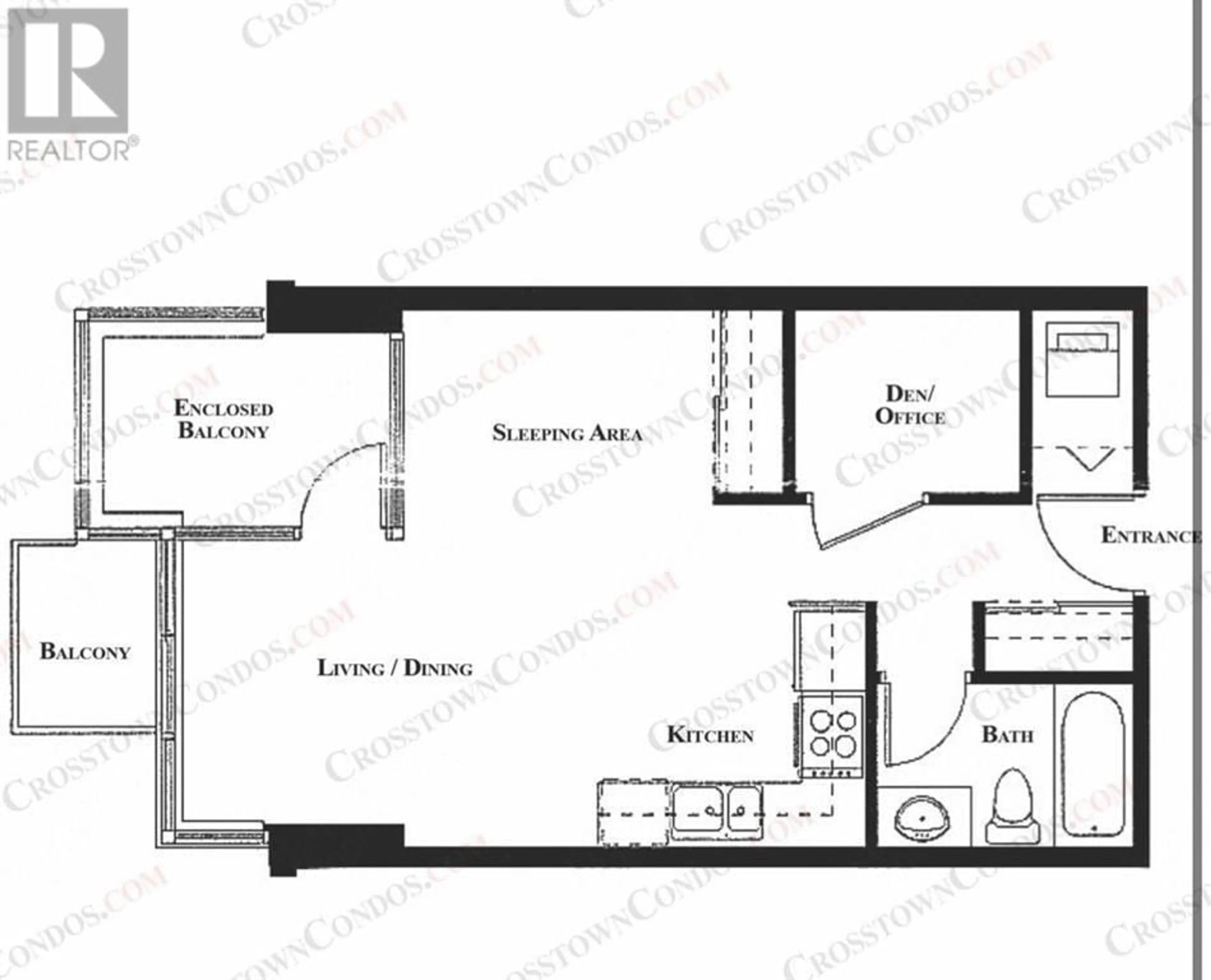 Floor plan for 903 - 550 TAYLOR STREET, Vancouver British Columbia V6B1R1