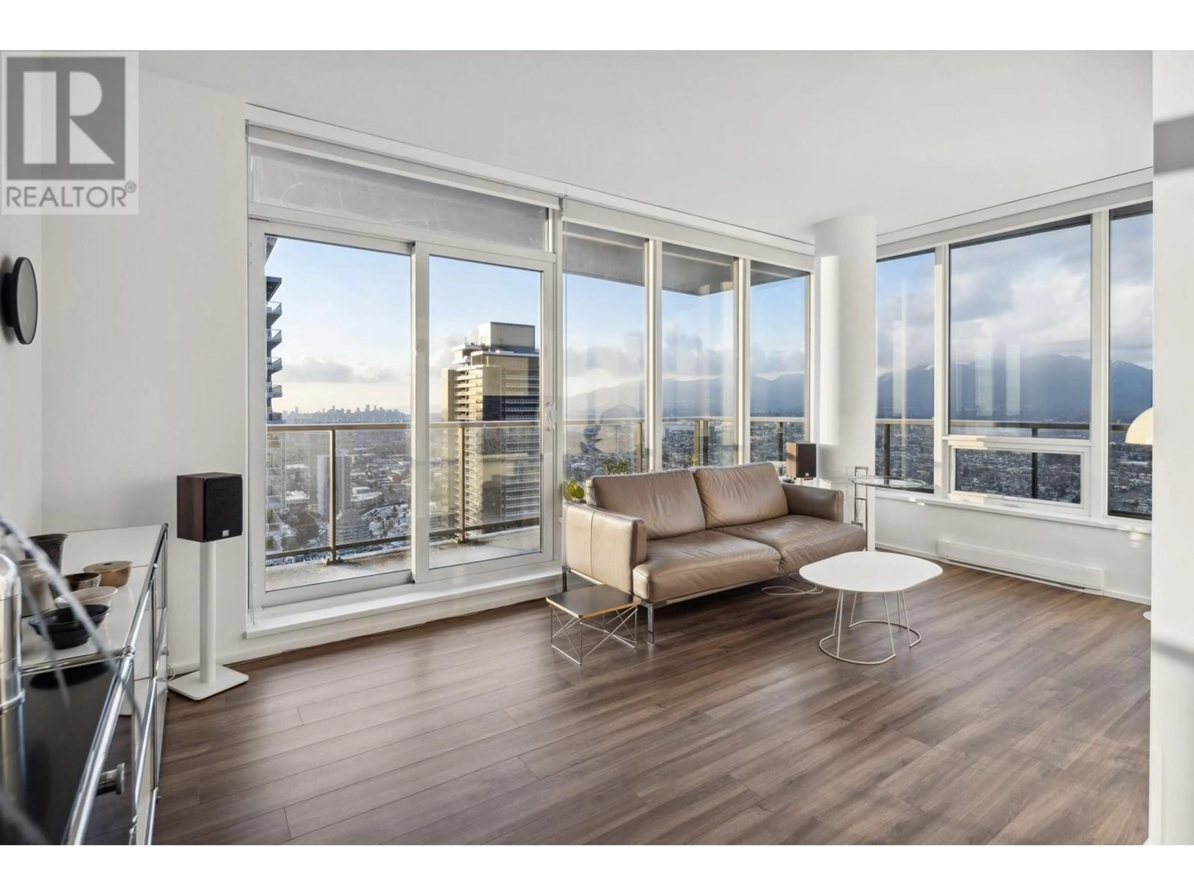 Living room with furniture, wood/laminate floor for 5007 - 4650 BRENTWOOD BOULEVARD, Burnaby British Columbia V5C0M3