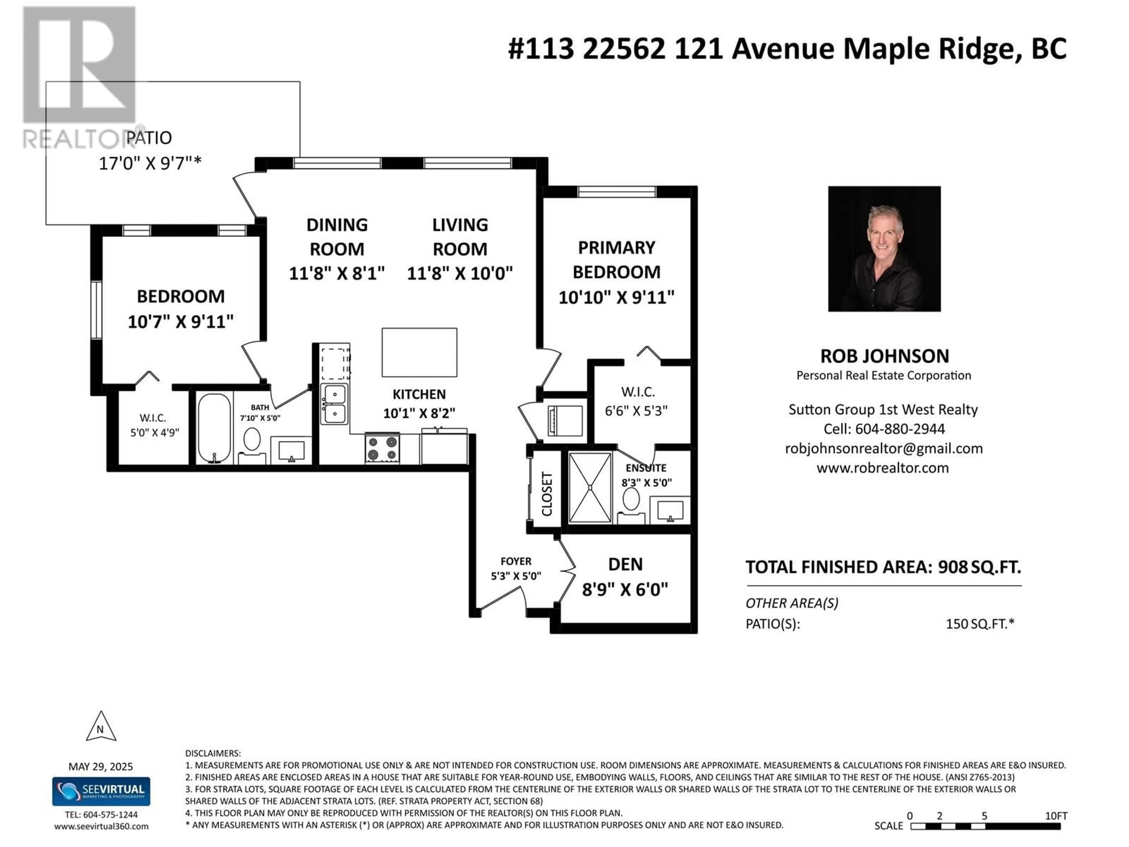 Floor plan for 113 - 22562 121 AVENUE, Maple Ridge British Columbia V2X3Y8
