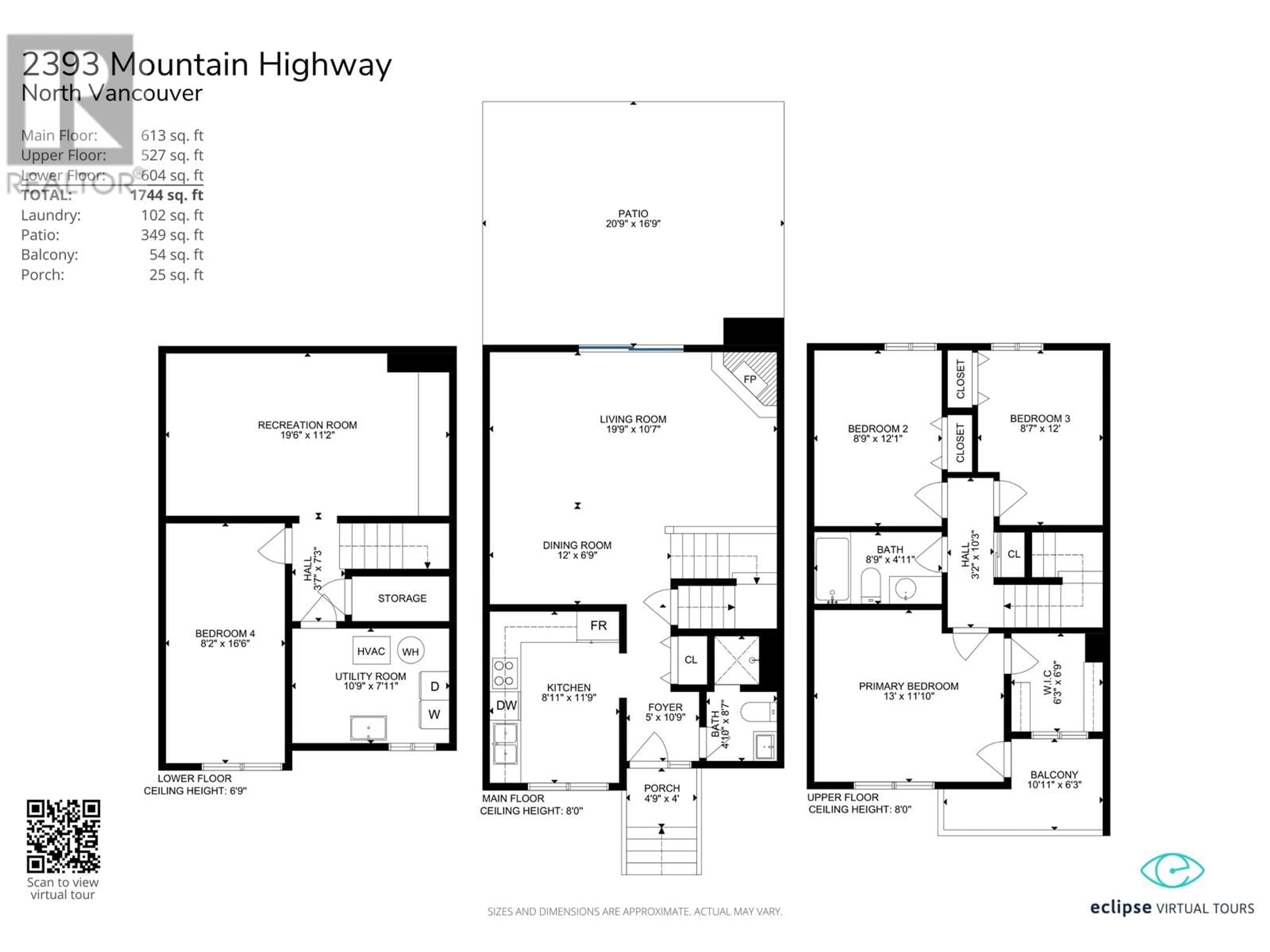 Floor plan for 2393 MOUNTAIN HIGHWAY, North Vancouver British Columbia V7J2N2