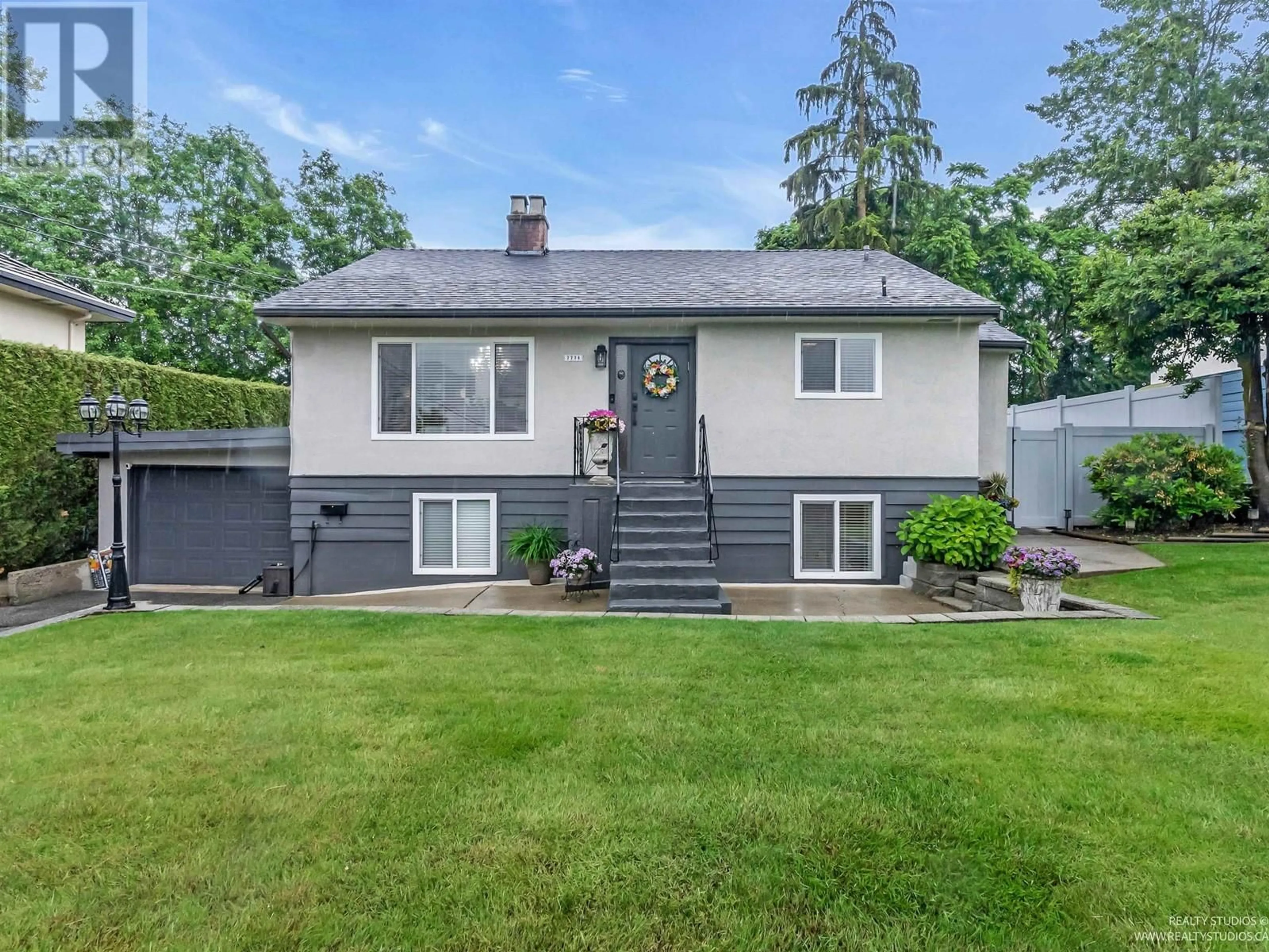 Home with vinyl exterior material, street for 7774 BERKLEY STREET, Burnaby British Columbia V5E2J7