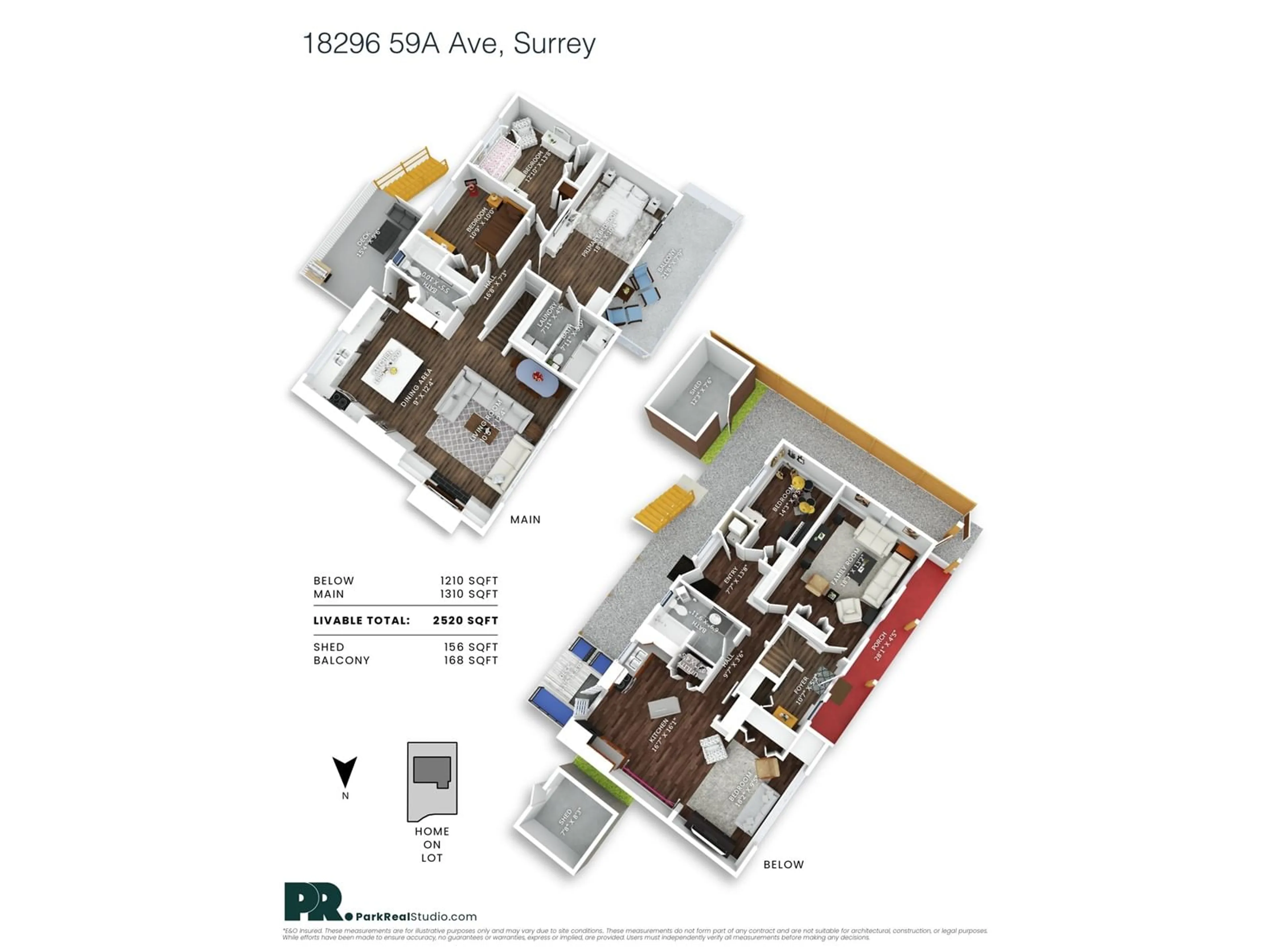 Floor plan for 18296 59A, Surrey British Columbia V3S5M5
