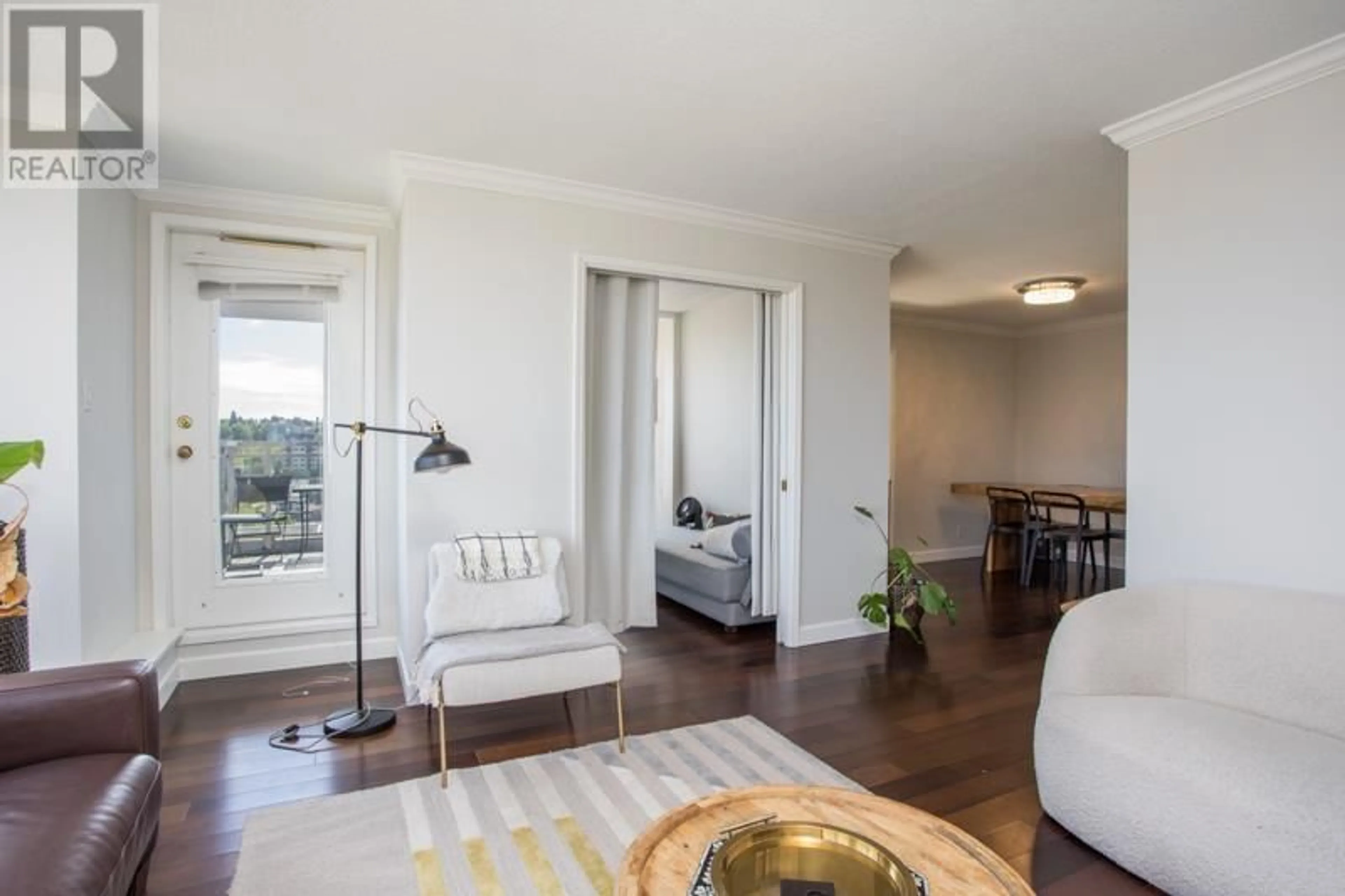 Living room with furniture, wood/laminate floor for 1304 - 1590 8TH AVENUE, Vancouver British Columbia V6J4R8