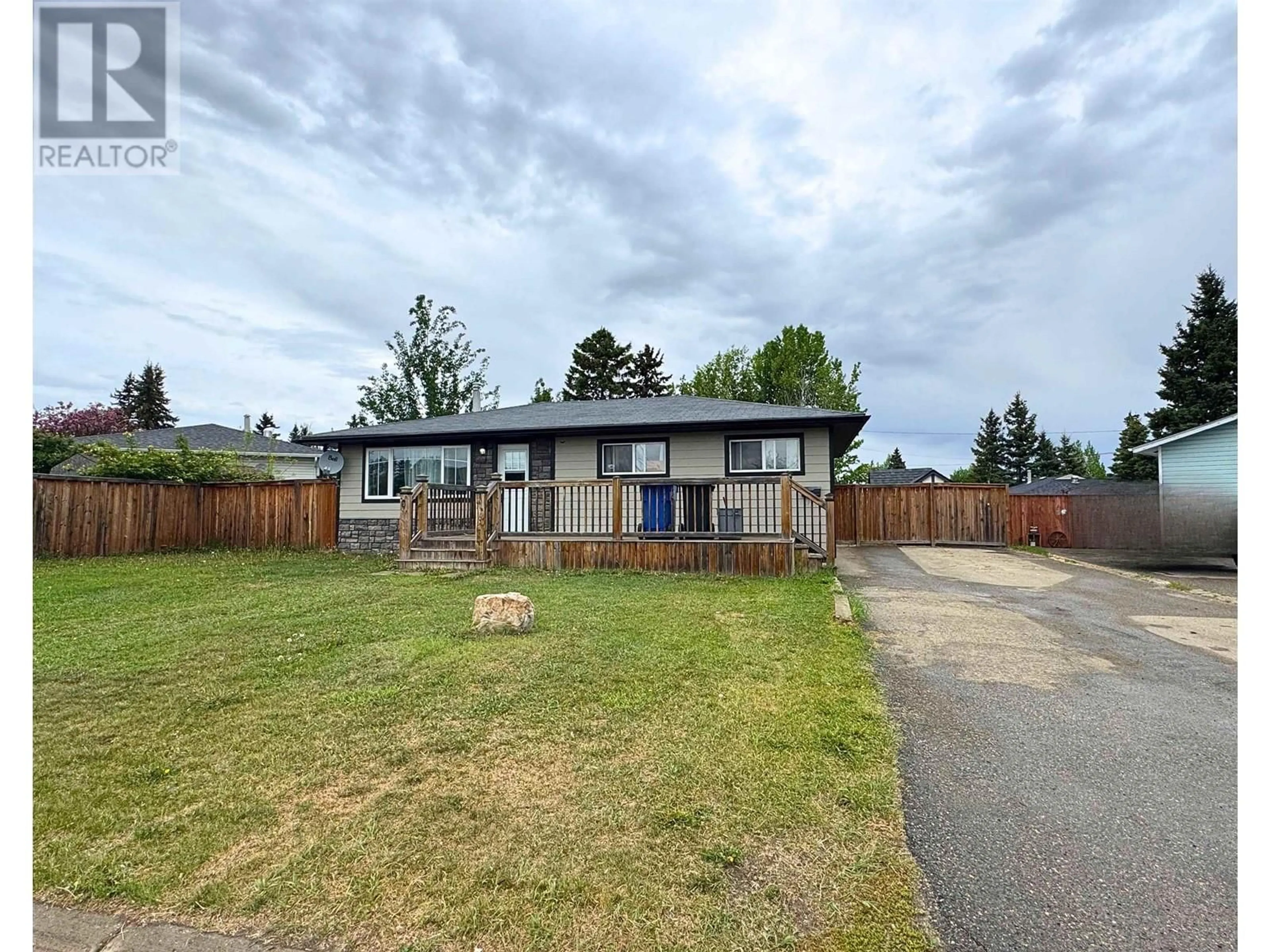A pic from outside/outdoor area/front of a property/back of a property/a pic from drone, street for 6 PRINCESS CRESCENT, Fort St. John British Columbia V1J2R5