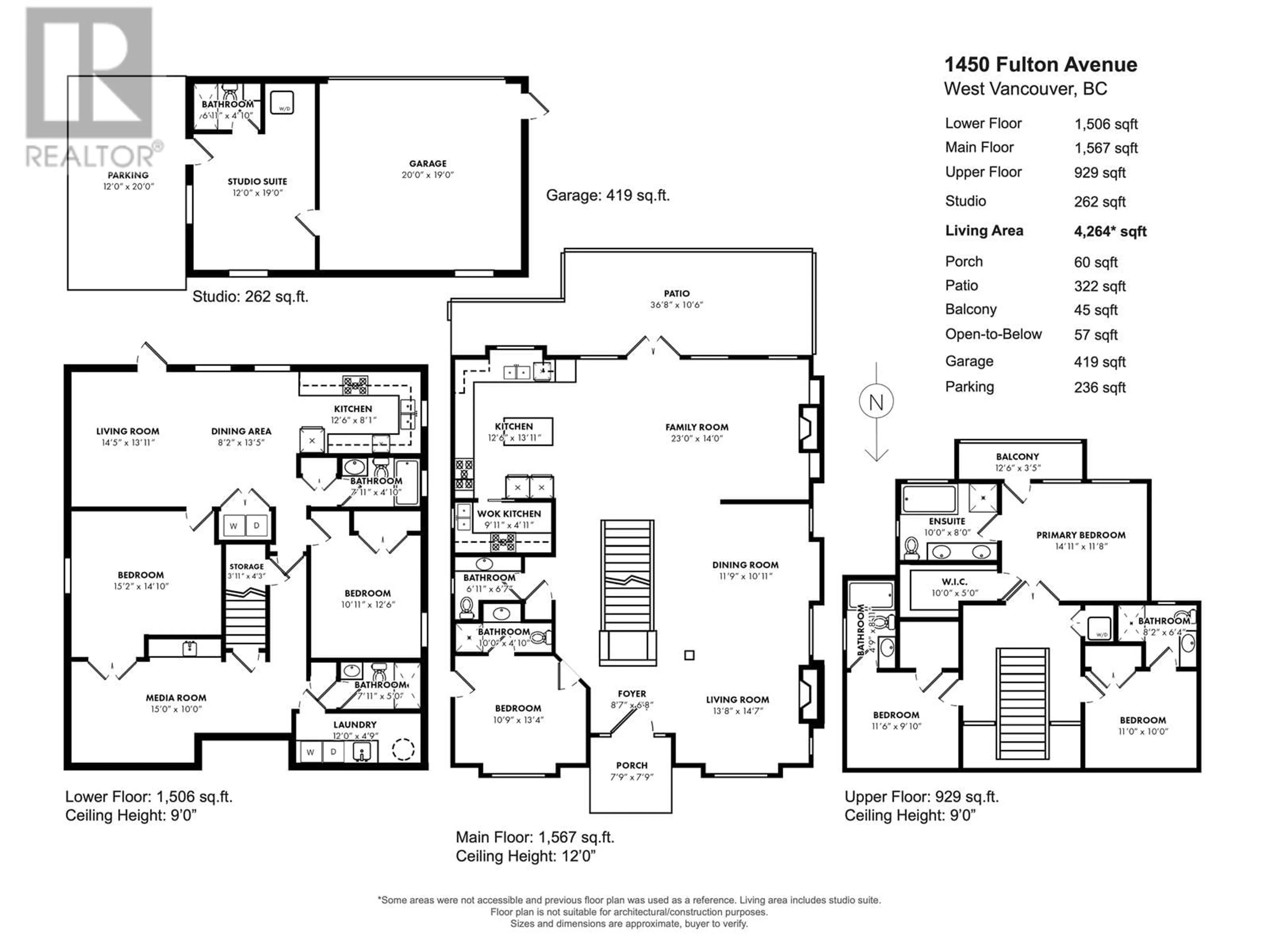 Floor plan for 1450 FULTON AVENUE, West Vancouver British Columbia V7T1P1