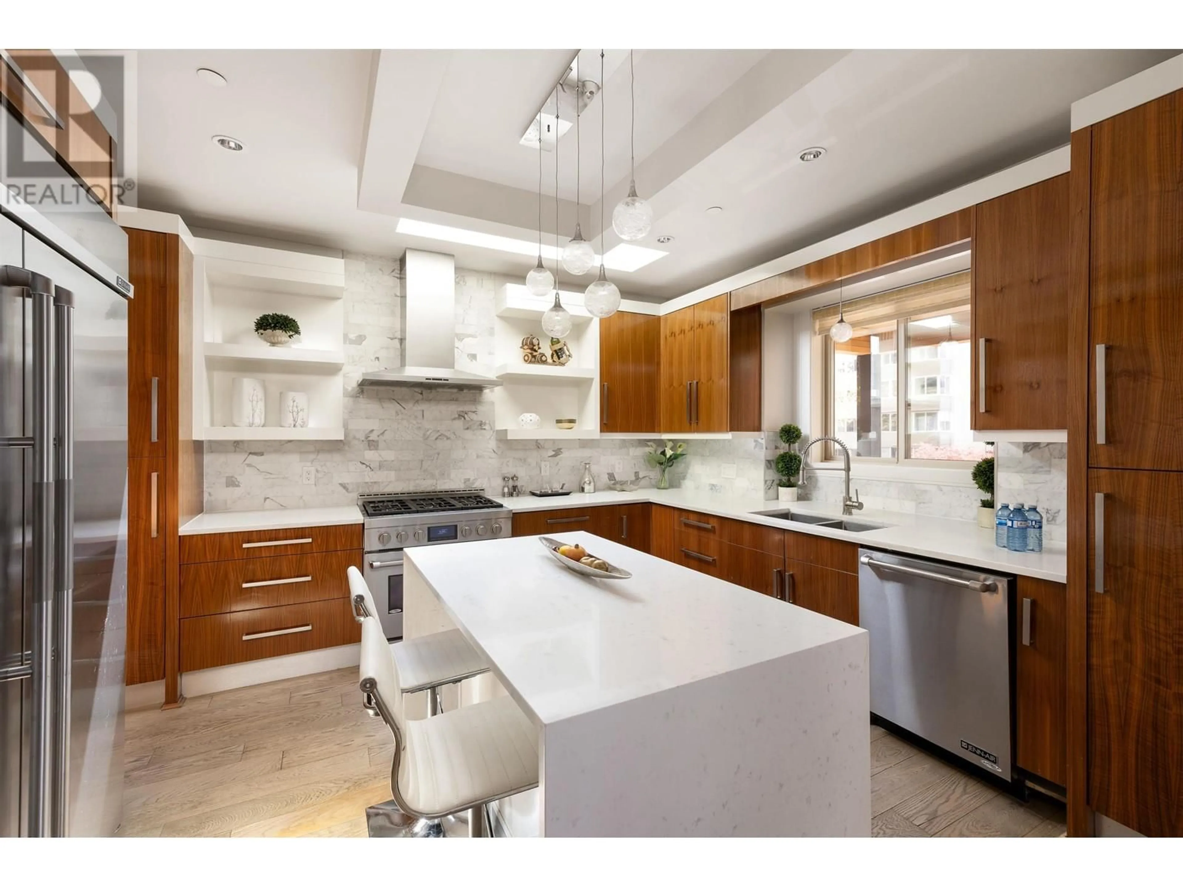Contemporary kitchen, ceramic/tile floor for 1450 FULTON AVENUE, West Vancouver British Columbia V7T1P1