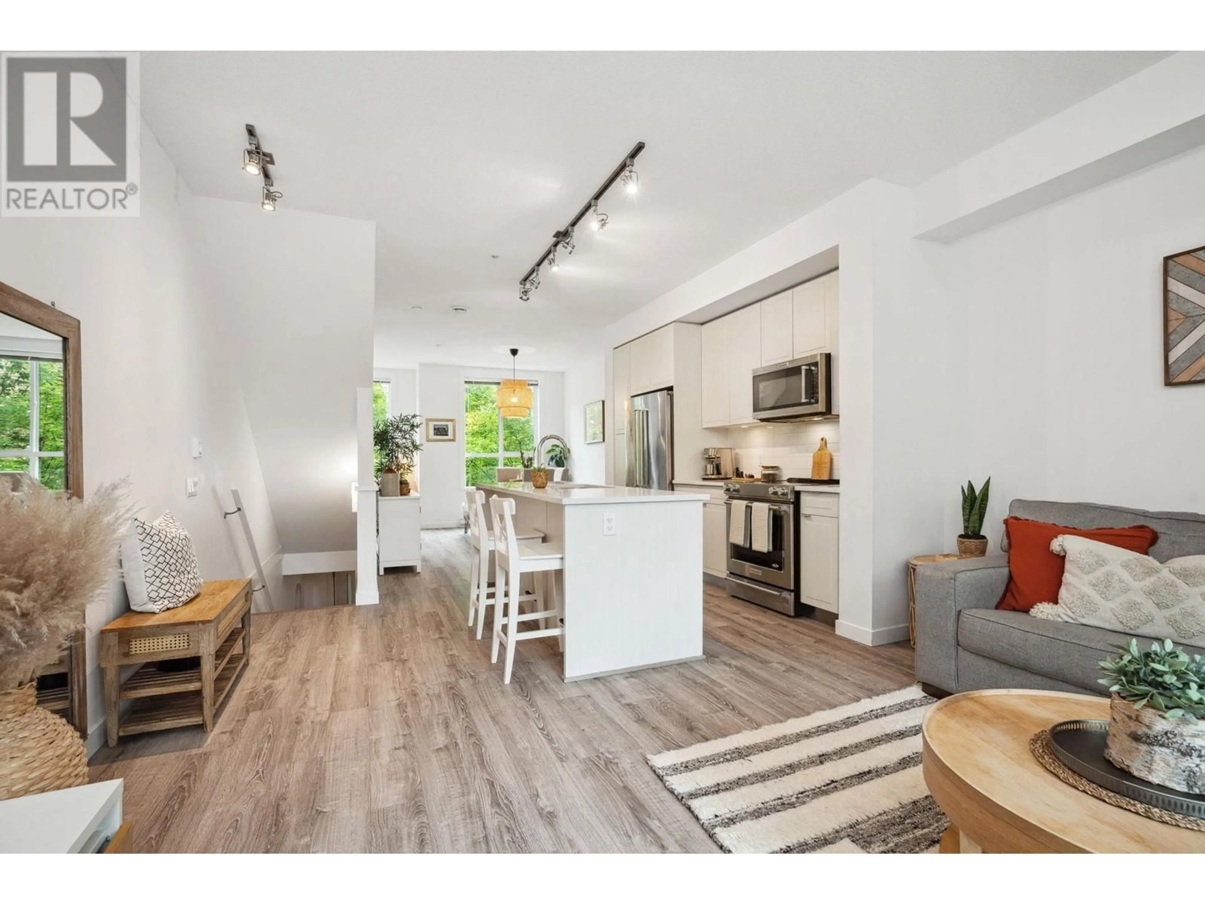 Open concept kitchen, wood/laminate floor for 58 - 2380 RANGER LANE, Port Coquitlam British Columbia V3B0M4