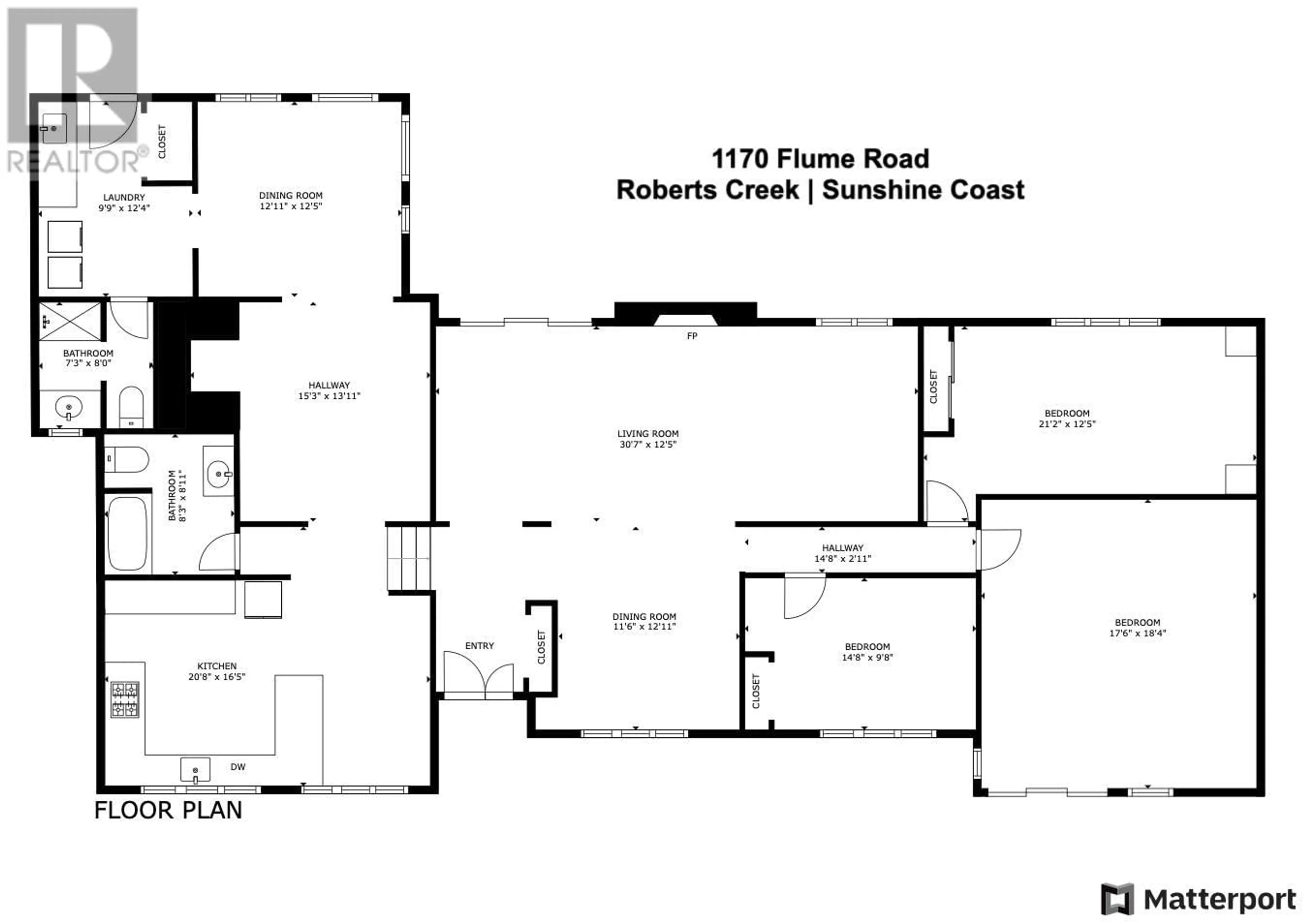 Floor plan for 1170 FLUME ROAD, Roberts Creek British Columbia V0N2W2