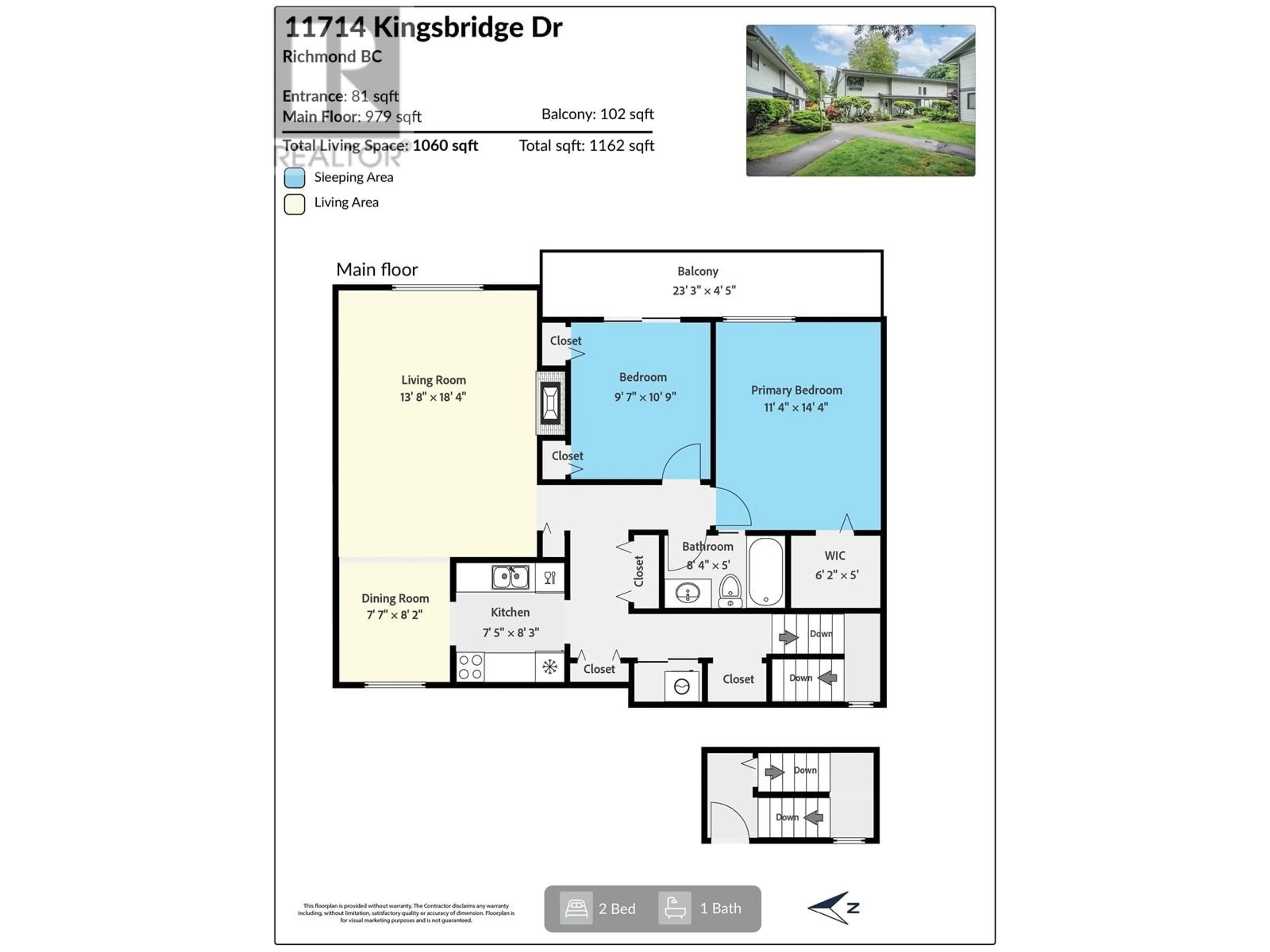 Floor plan for 11714 KINGSBRIDGE DRIVE, Richmond British Columbia V7A4S1