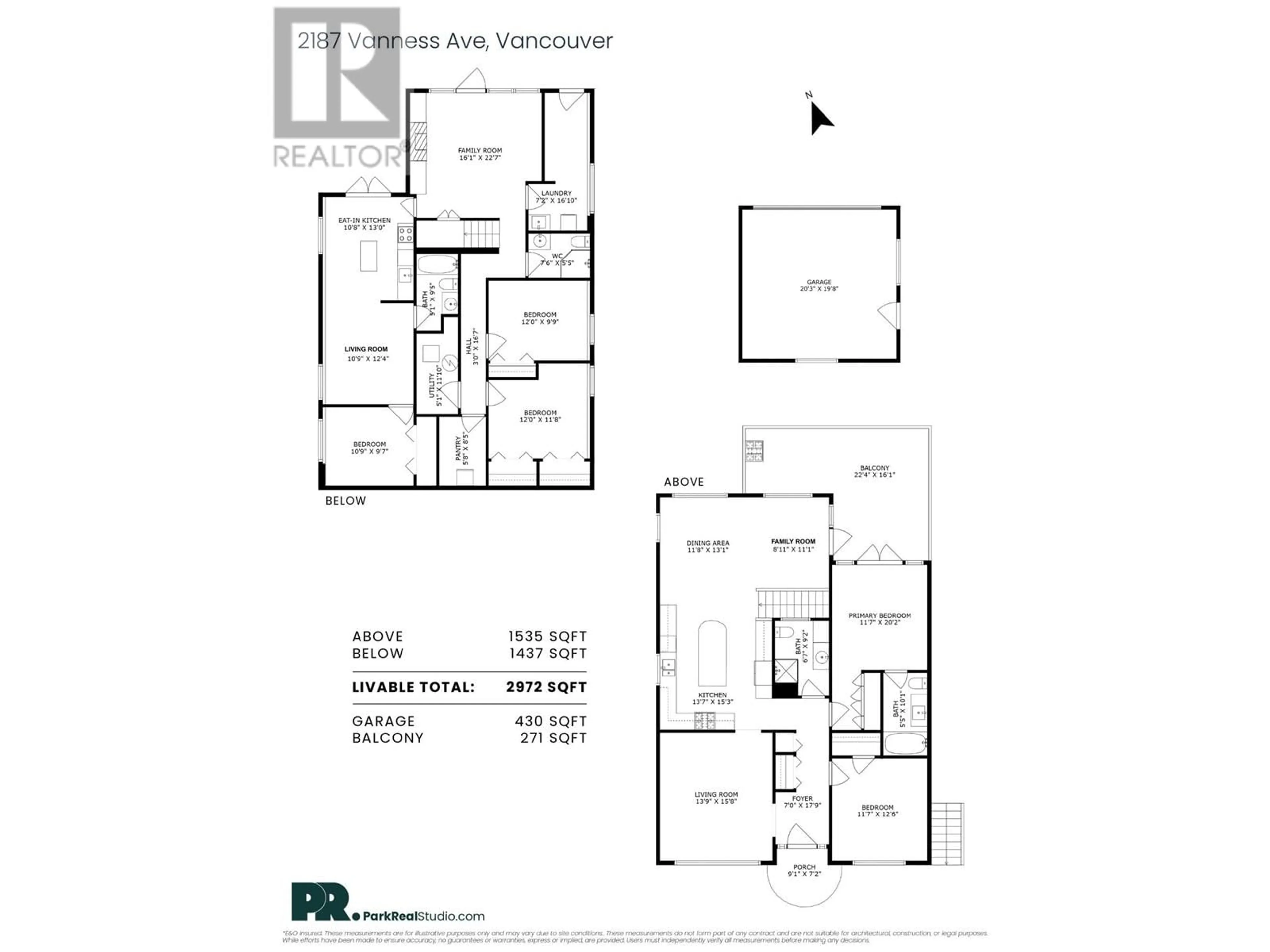 Floor plan for 2187 VANNESS AVENUE, Vancouver British Columbia V5N2M1