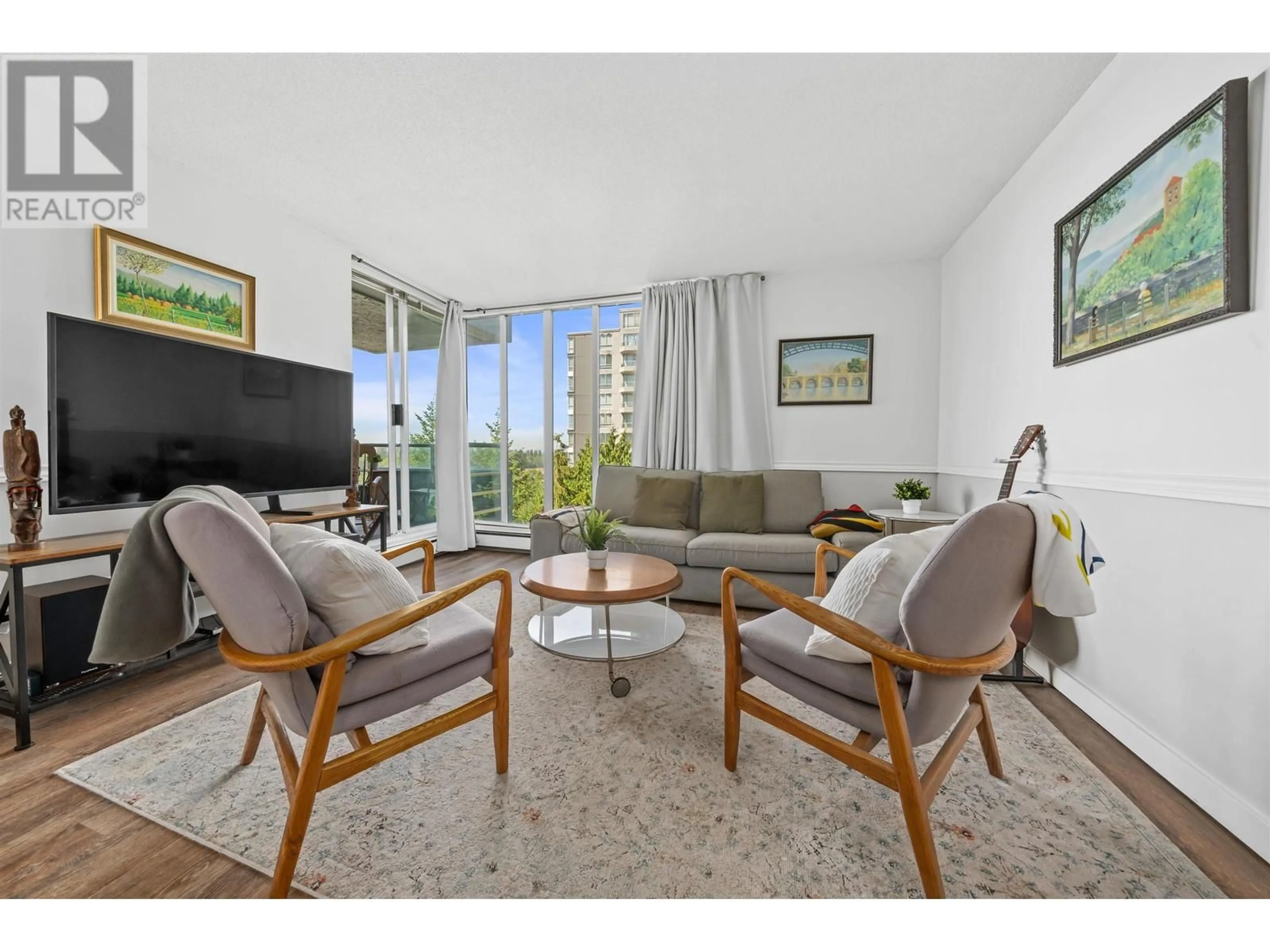 Living room with furniture, unknown for 606 - 3061 KENT AVENUE NORTH, Vancouver British Columbia V5S4P5