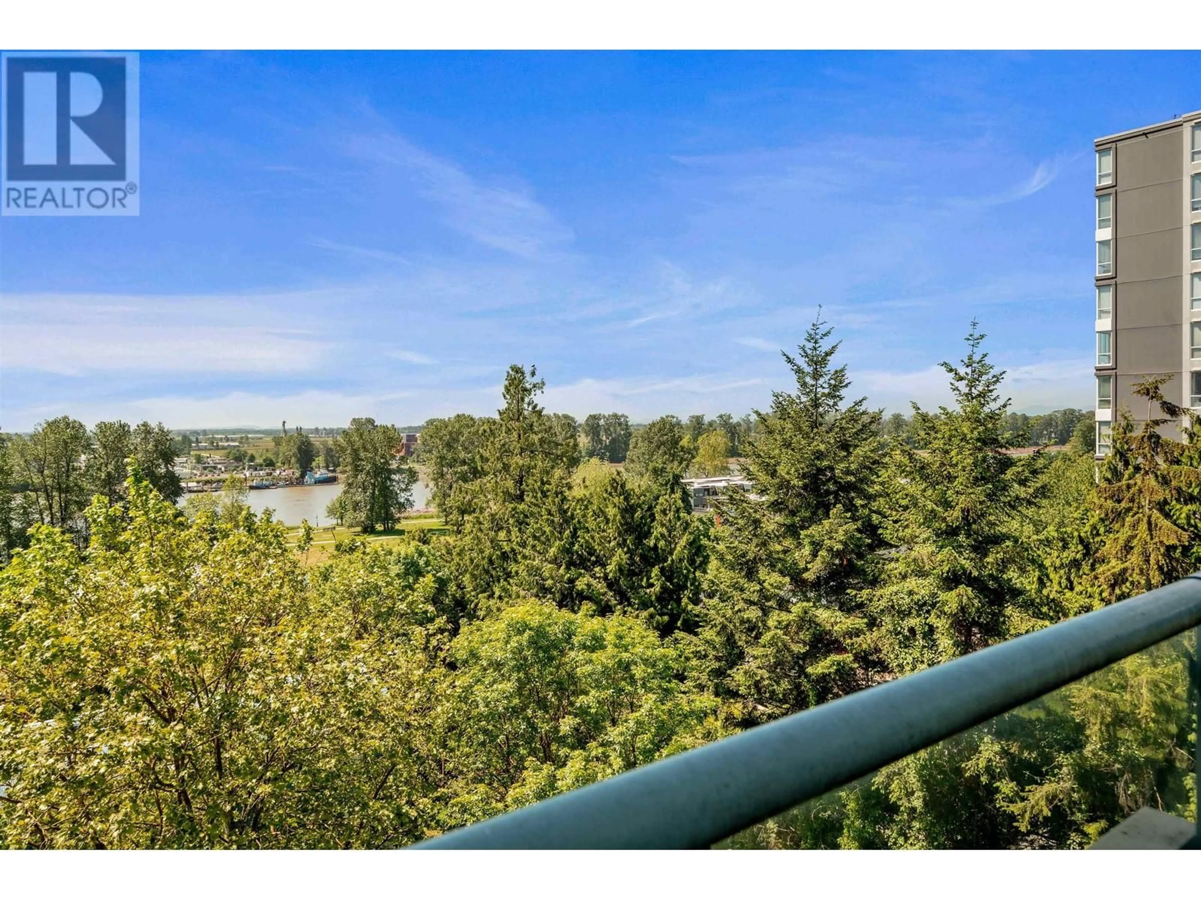 Balcony in the apartment, water/lake/river/ocean view for 606 - 3061 KENT AVENUE NORTH, Vancouver British Columbia V5S4P5