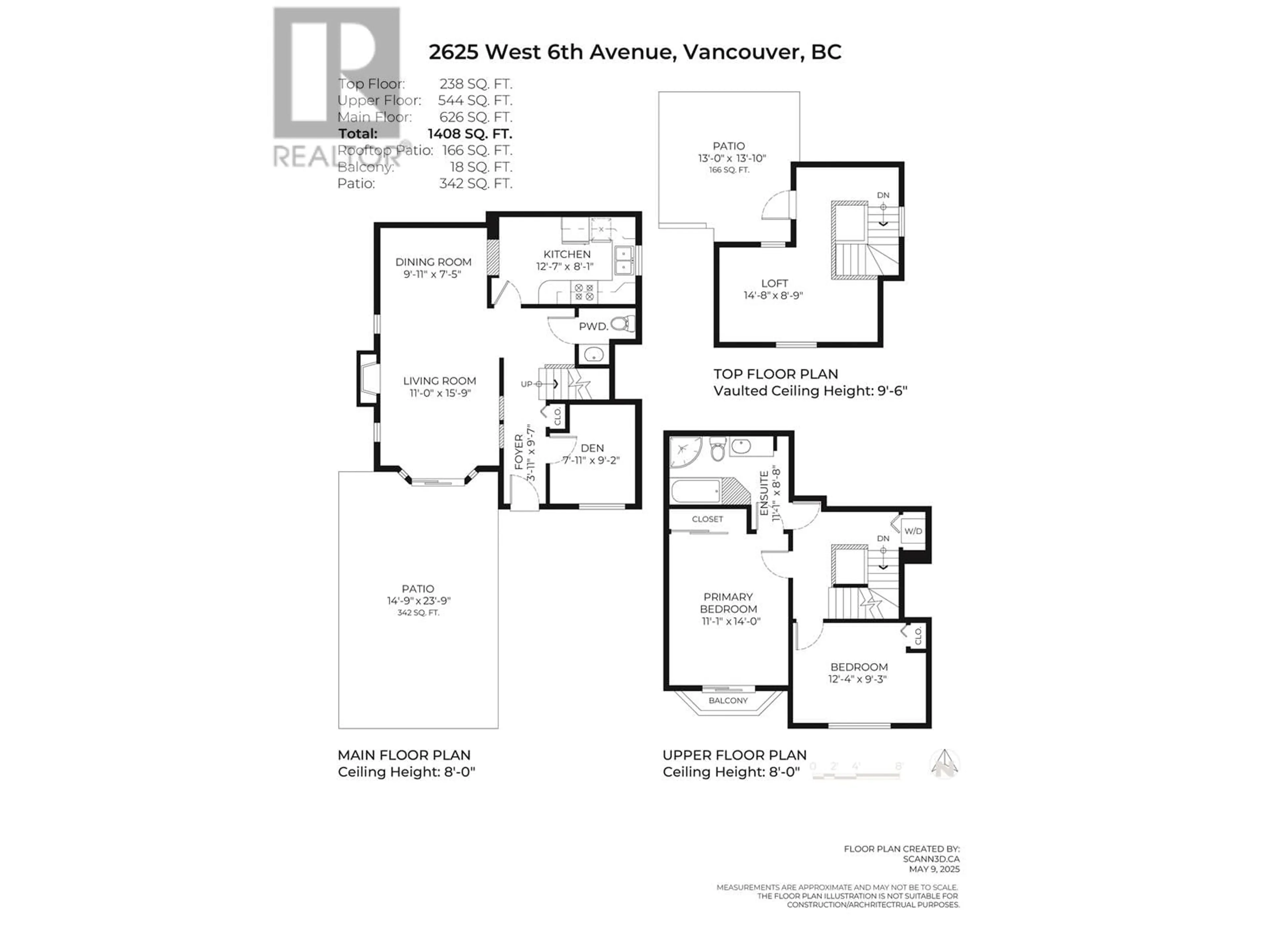 Floor plan for 2625 6TH AVENUE, Vancouver British Columbia V6K1W6