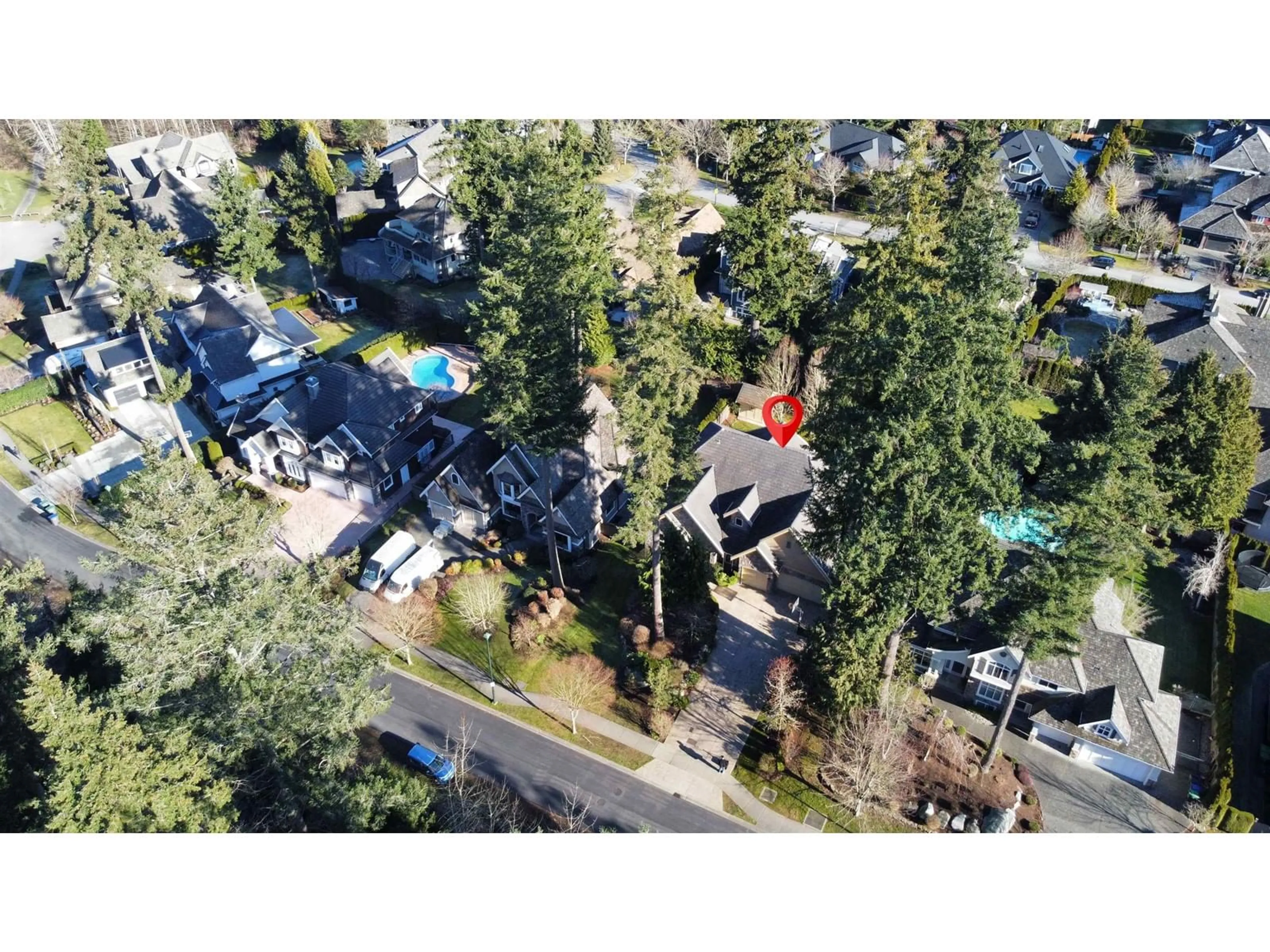 A pic from outside/outdoor area/front of a property/back of a property/a pic from drone, street for 2080 136, Surrey British Columbia V4A0A1