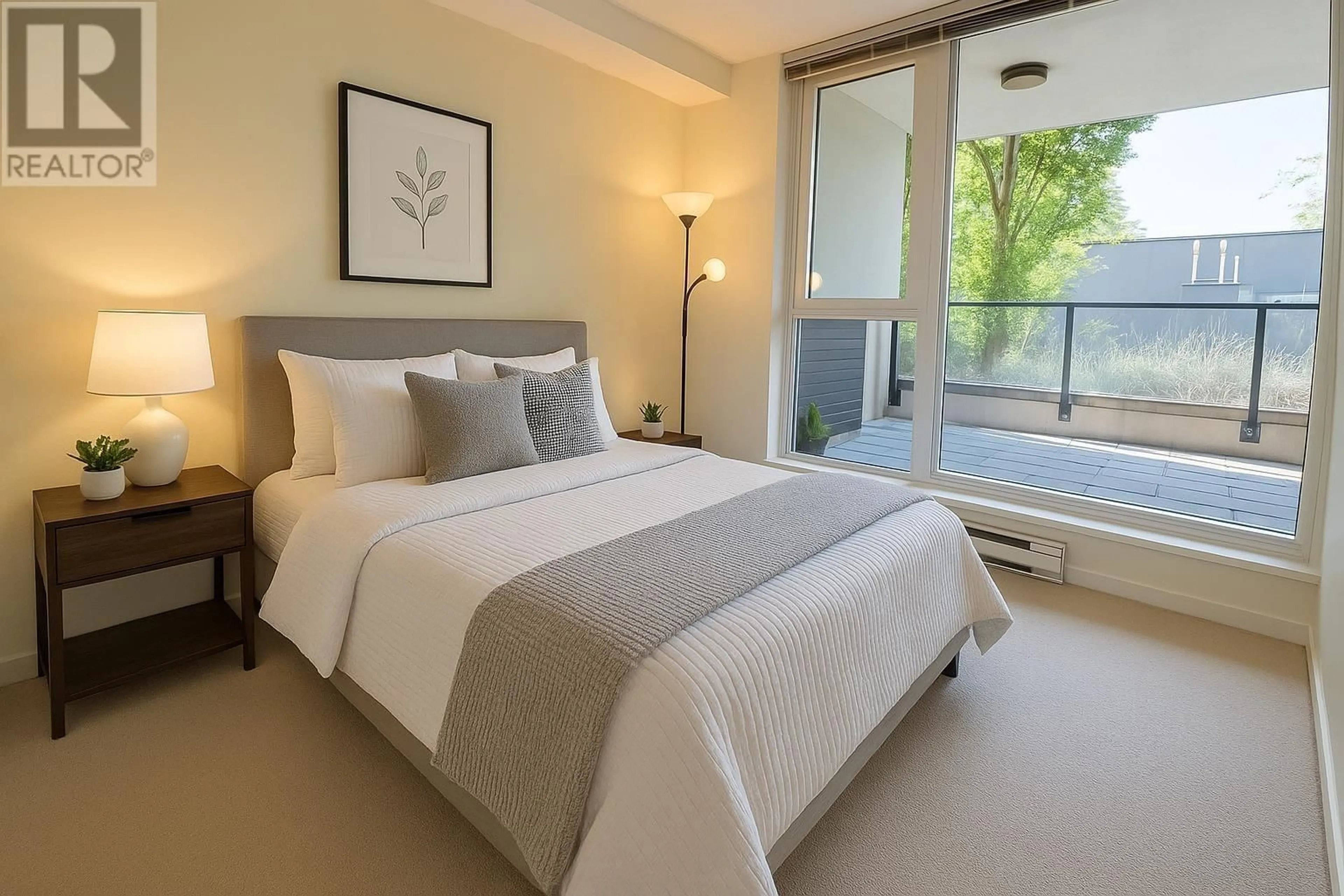 Bedroom with bed, unknown for 707 - 7733 FIRBRIDGE WAY, Richmond British Columbia V6X0M7