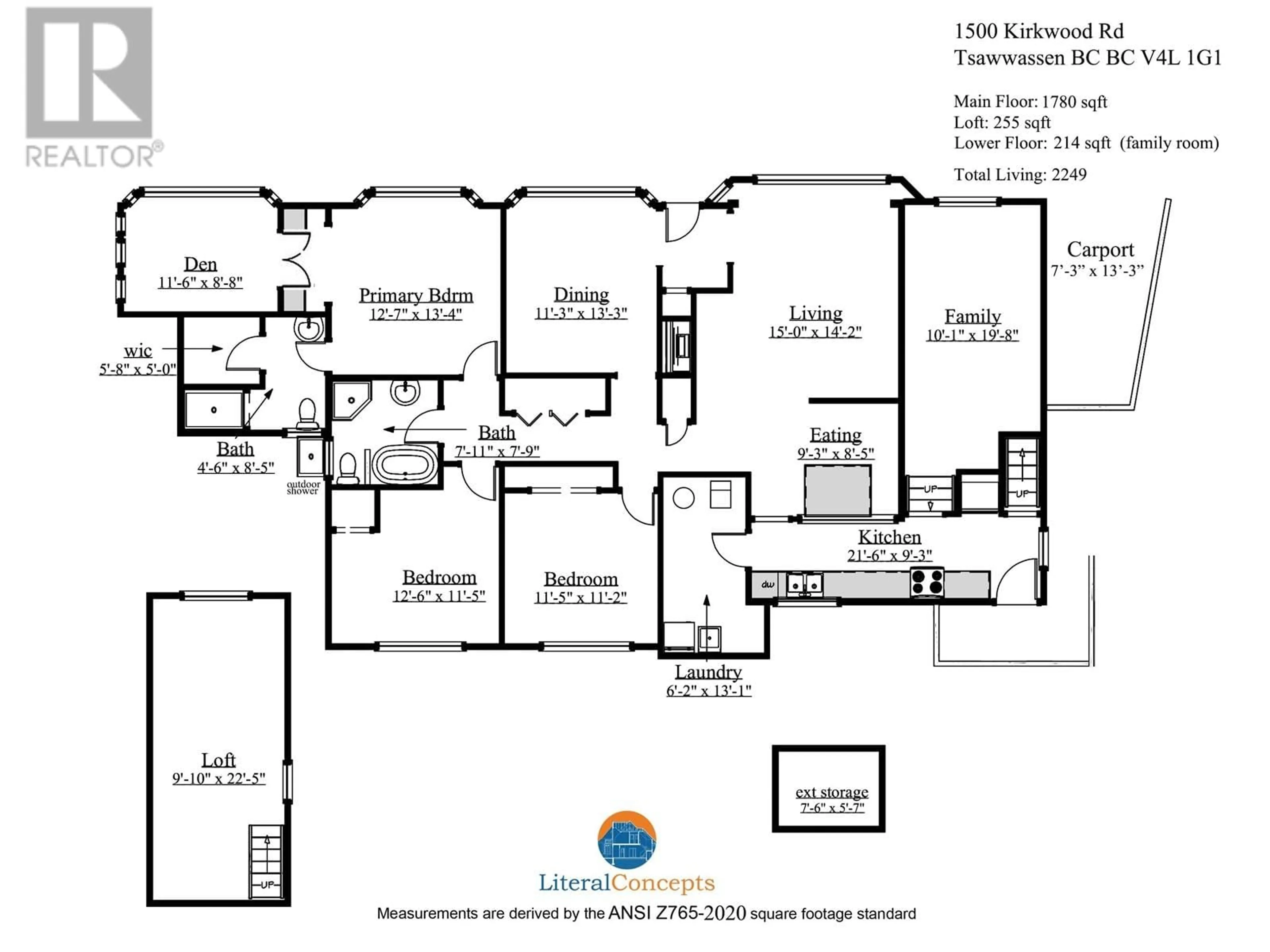 Floor plan for 1500 KIRKWOOD ROAD, Delta British Columbia V4L1G1