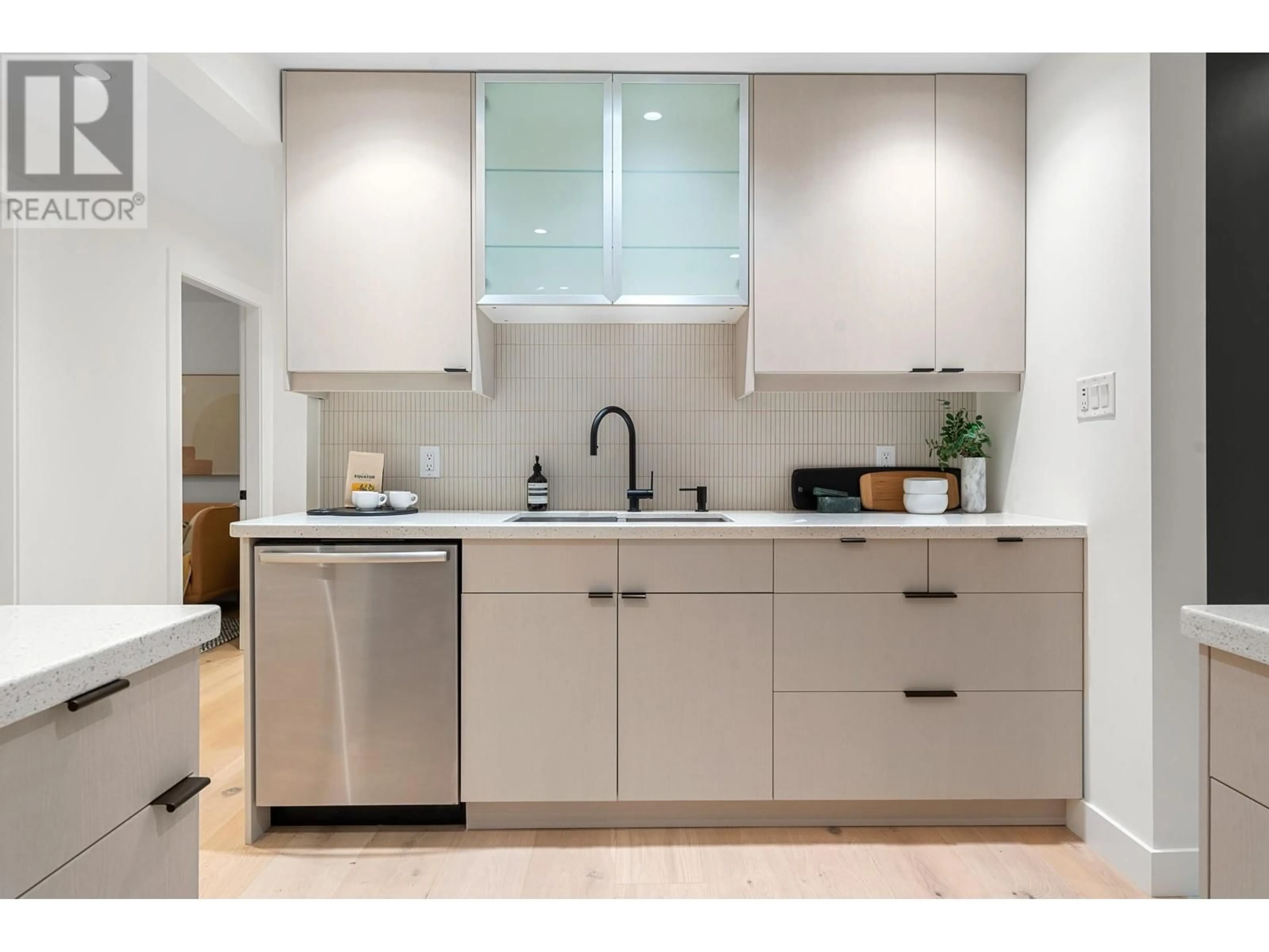 Contemporary kitchen, ceramic/tile floor for 1140 17 STREET, North Vancouver British Columbia V7P1W2