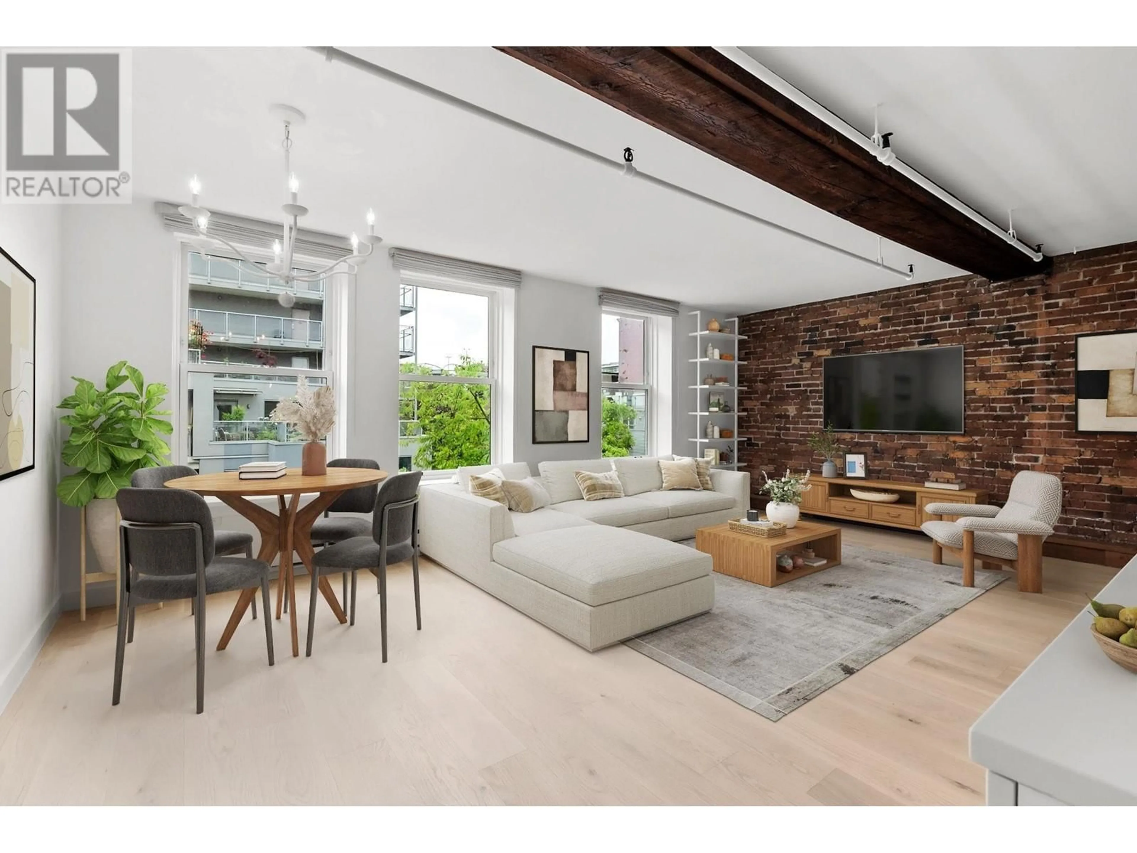Living room with furniture, unknown for 403 - 150 ALEXANDER STREET, Vancouver British Columbia V6A1B5