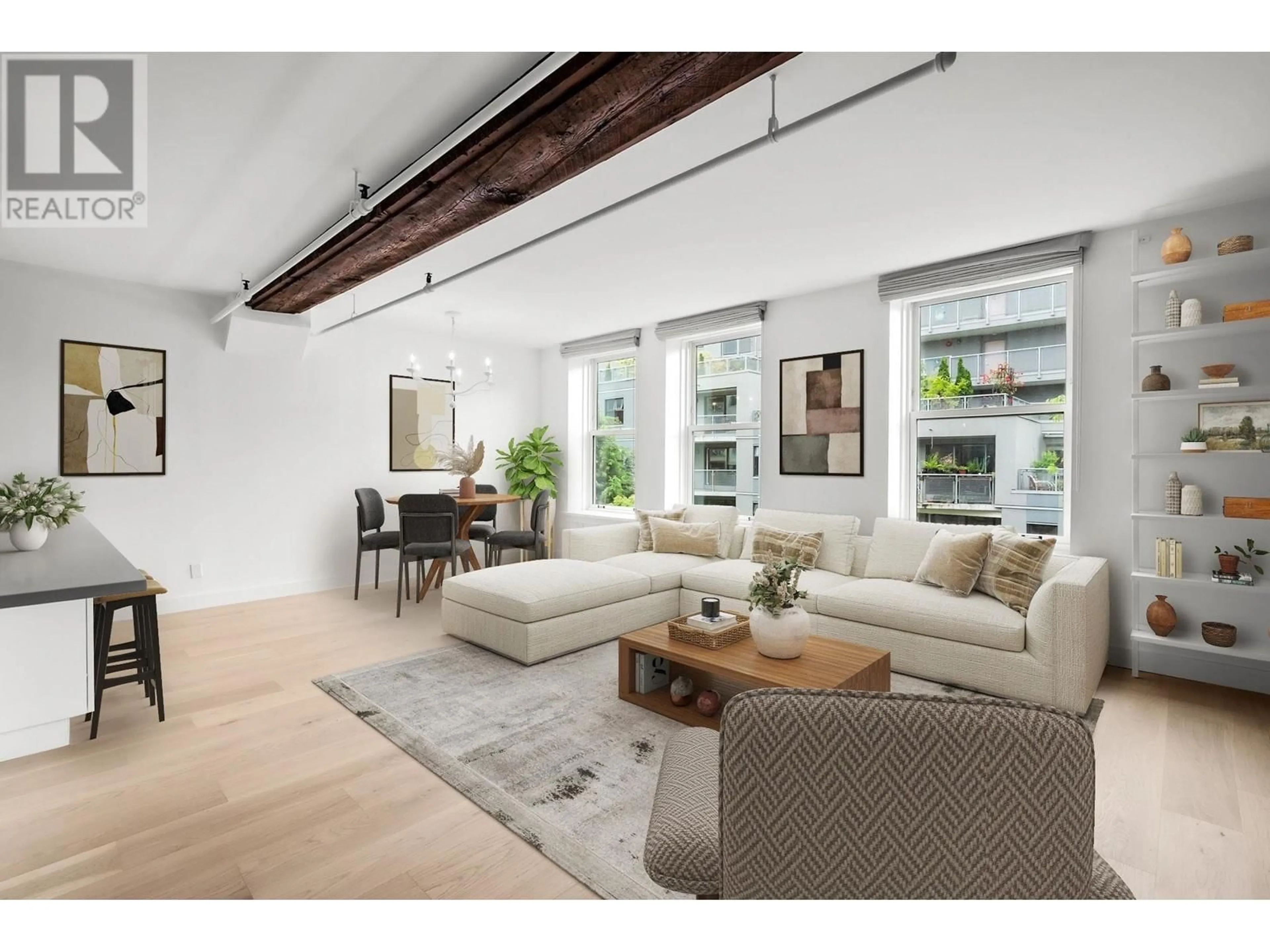 Living room with furniture, unknown for 403 - 150 ALEXANDER STREET, Vancouver British Columbia V6A1B5