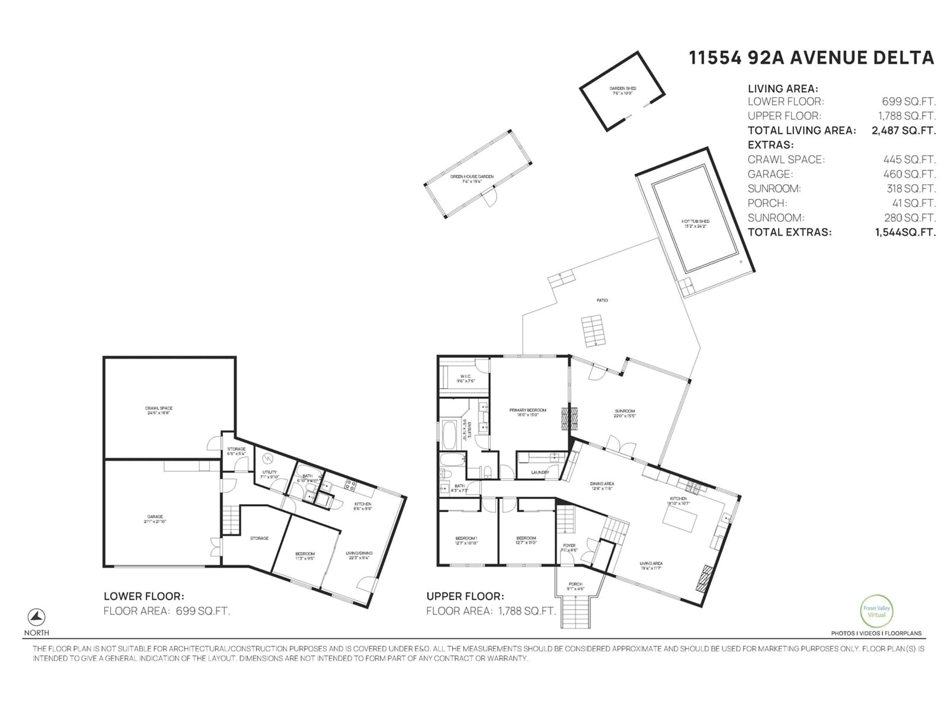 Floor plan for 11554 92A, Delta British Columbia V4C3M7