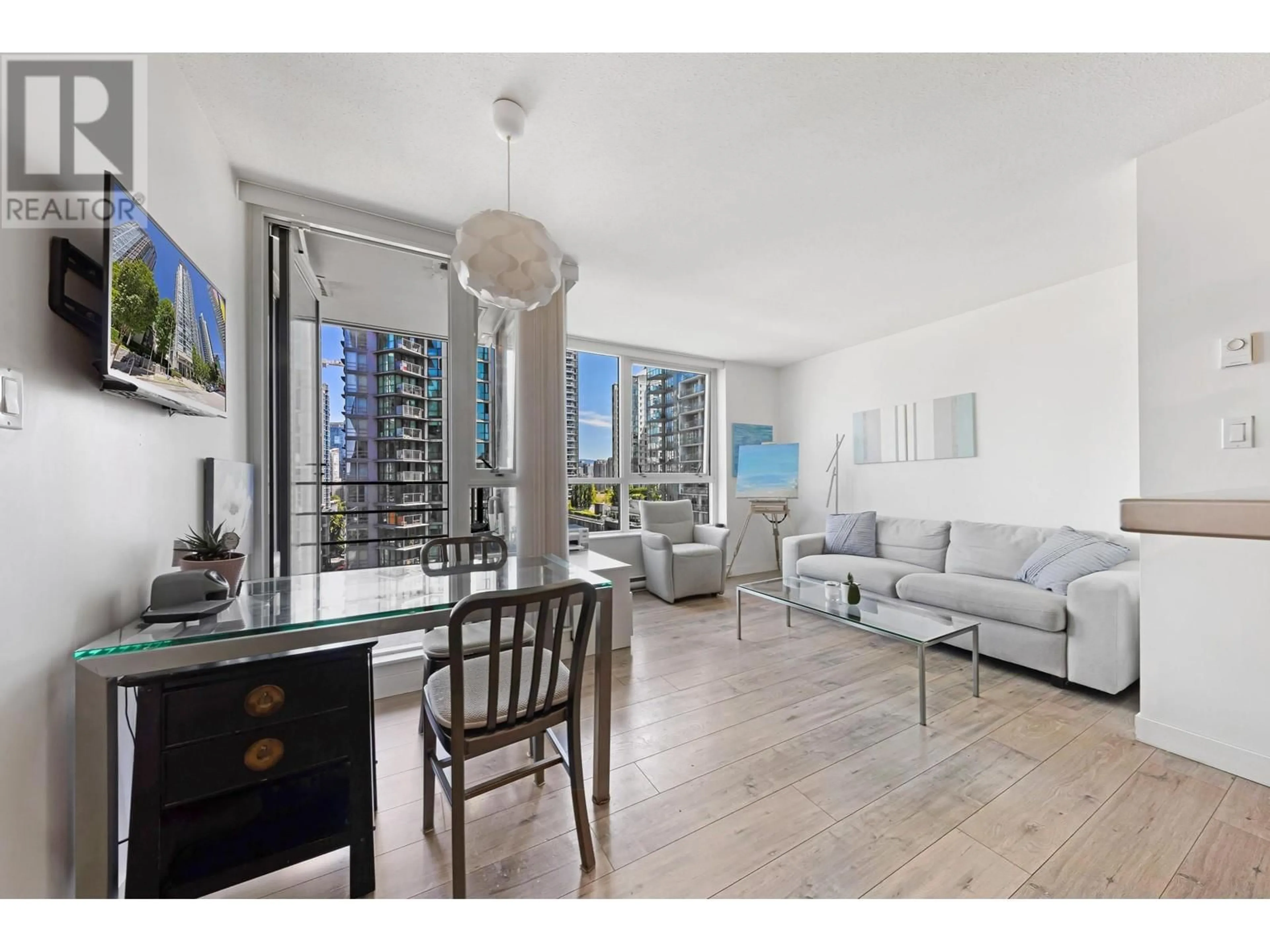 Living room with furniture, unknown for 1607 - 1495 RICHARDS STREET, Vancouver British Columbia V6Z3E3