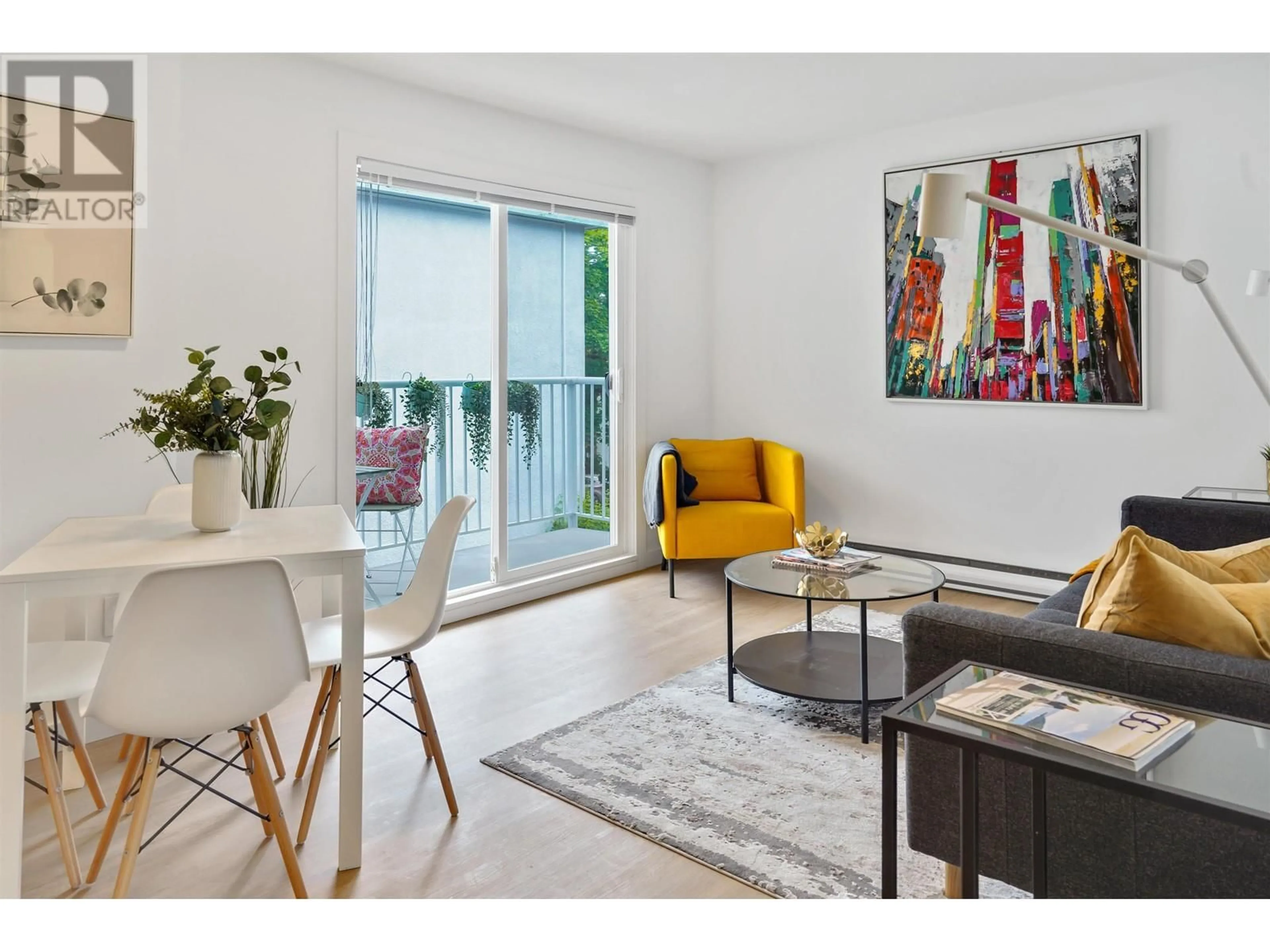 Living room with furniture, unknown for 203 - 8690 MONTCALM STREET, Vancouver British Columbia V6P4P8