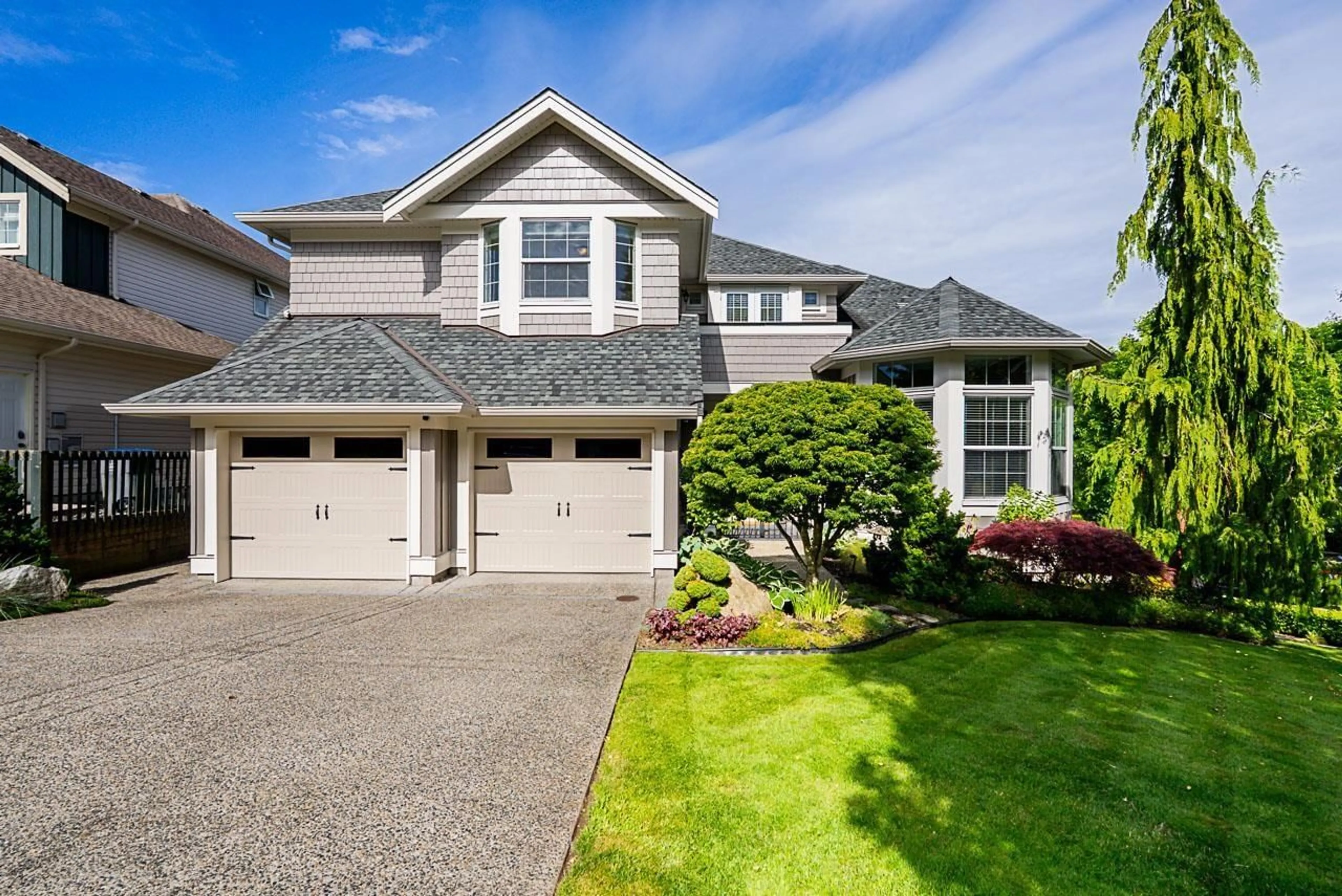 Home with vinyl exterior material, street for 6149 163, Surrey British Columbia V3S1S5