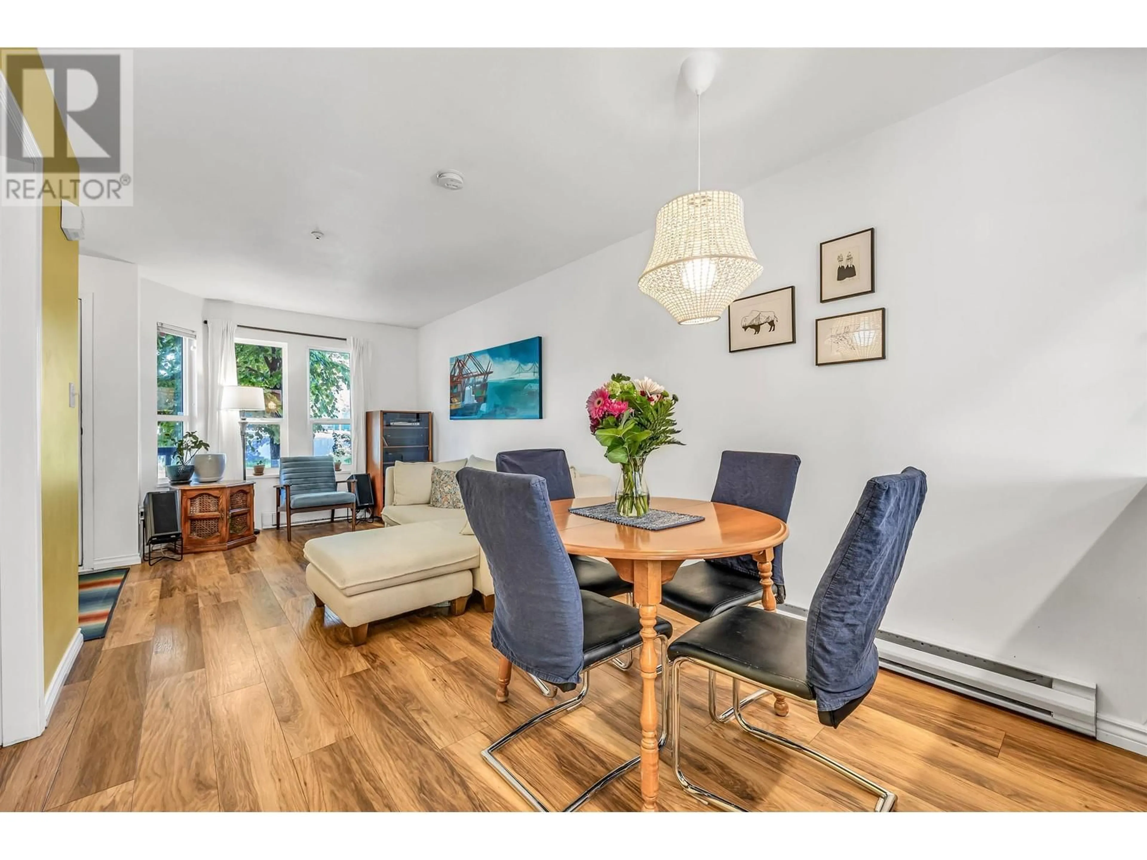 Dining room, wood/laminate floor for 683 GLEN DRIVE, Vancouver British Columbia V6A4E5