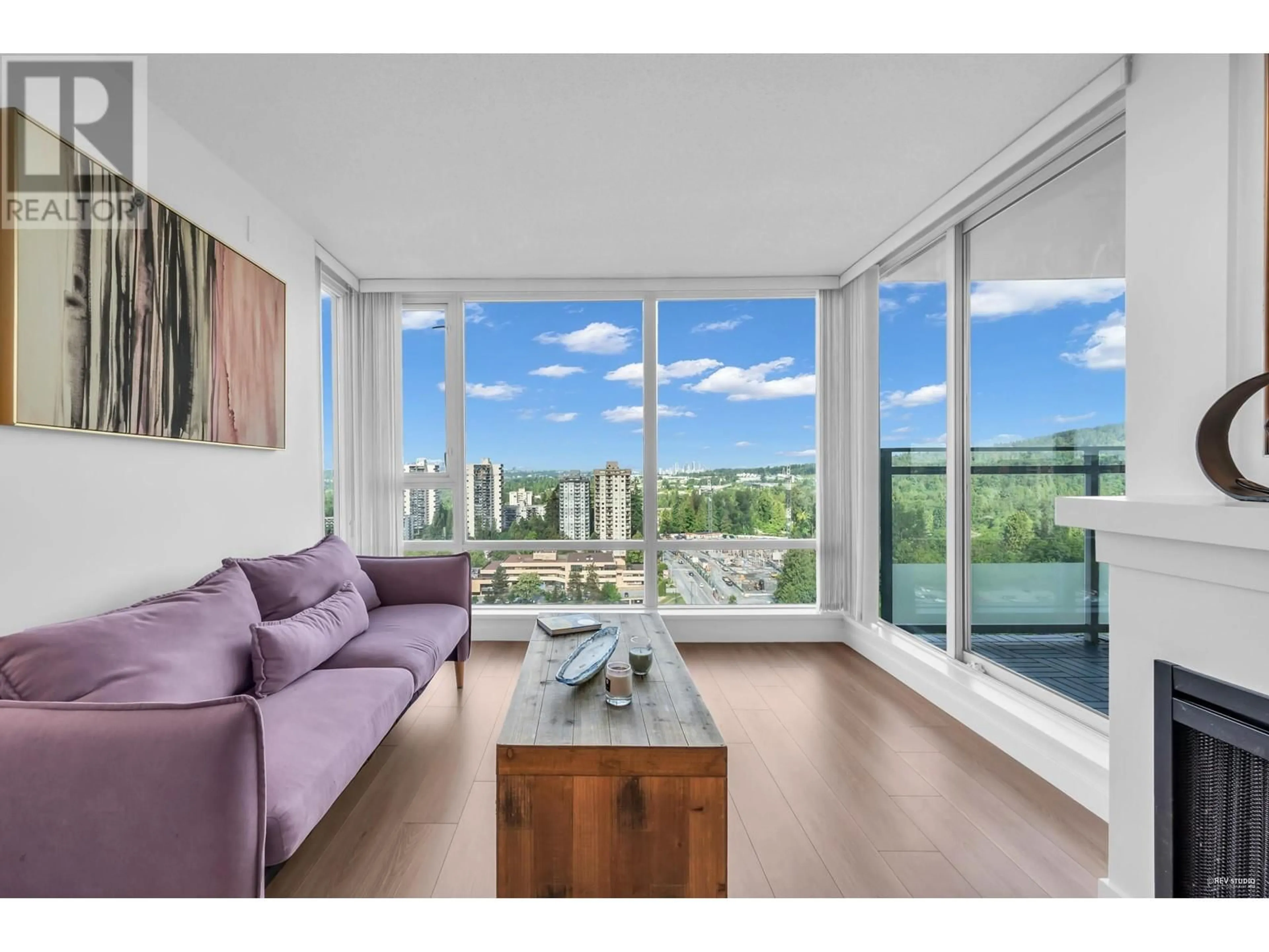 Living room with furniture, wood/laminate floor for 1803 - 9868 CAMERON STREET, Burnaby British Columbia V3J0A5