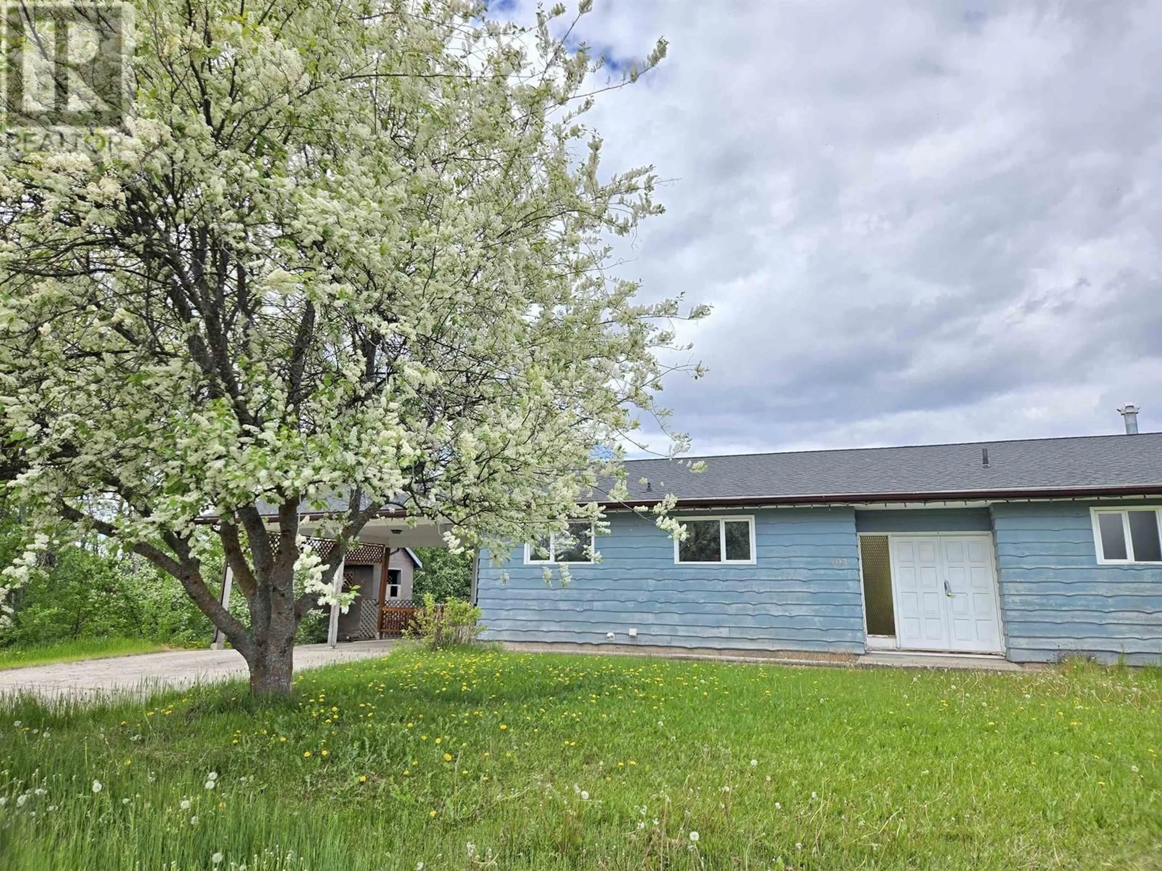 A pic from outside/outdoor area/front of a property/back of a property/a pic from drone, street for 403 TUNASA DRIVE, Fraser Lake British Columbia V0J1S0