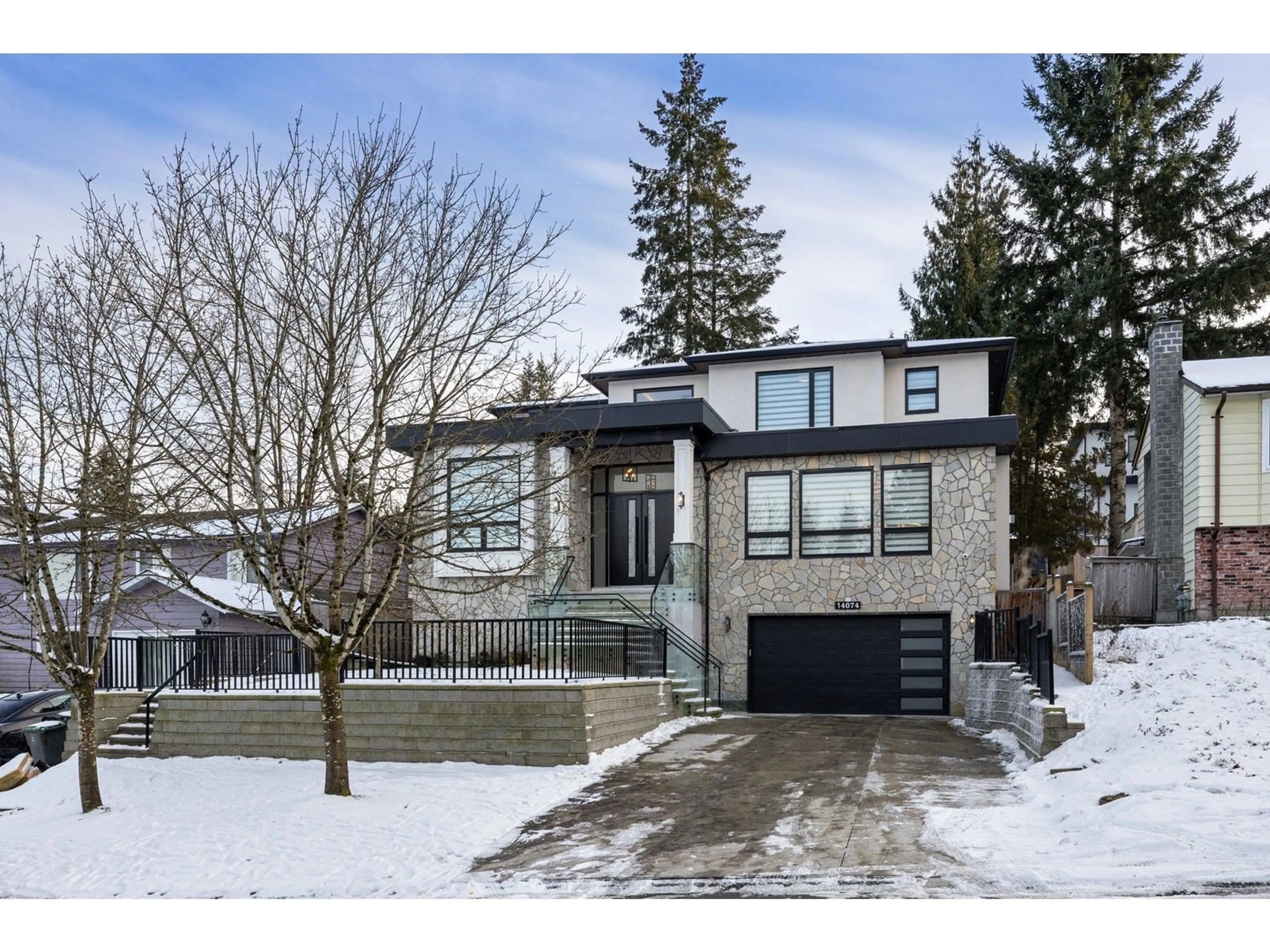 Home with brick exterior material, street for 14074 79, Surrey British Columbia V3W6A6